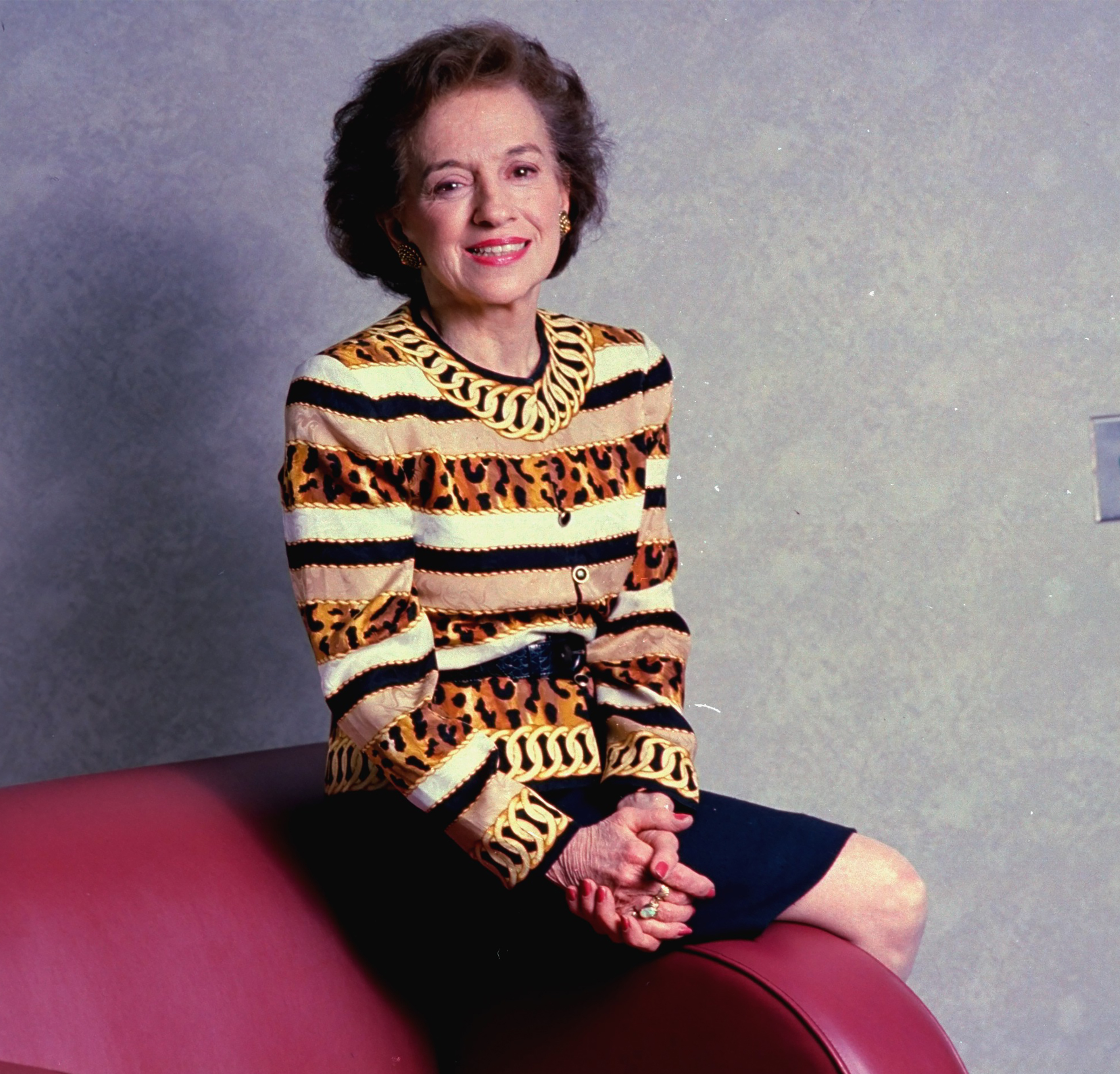 TIME contributor Bonnie Angelo in magazine offices.