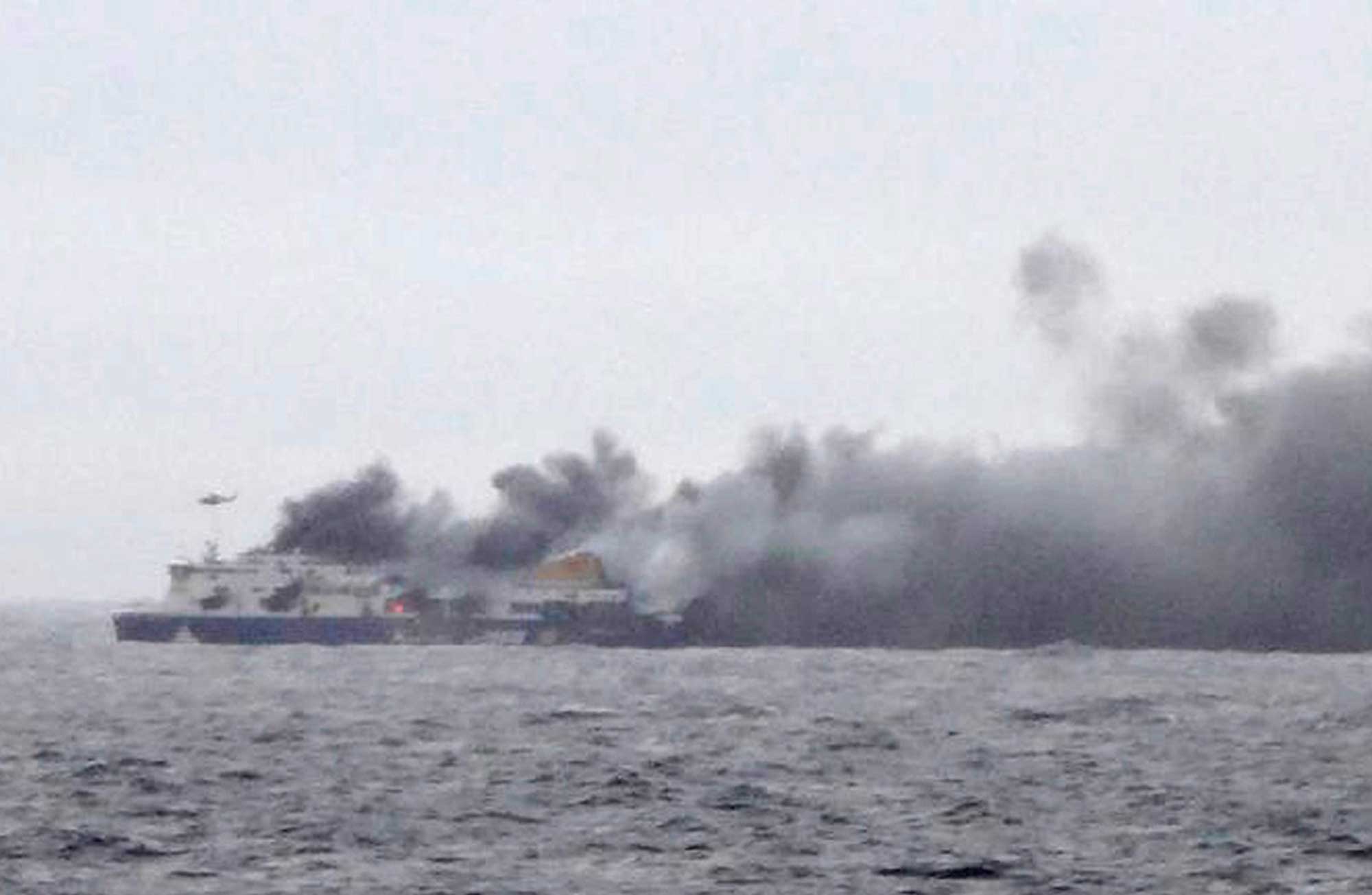 Greece Ferry Fire