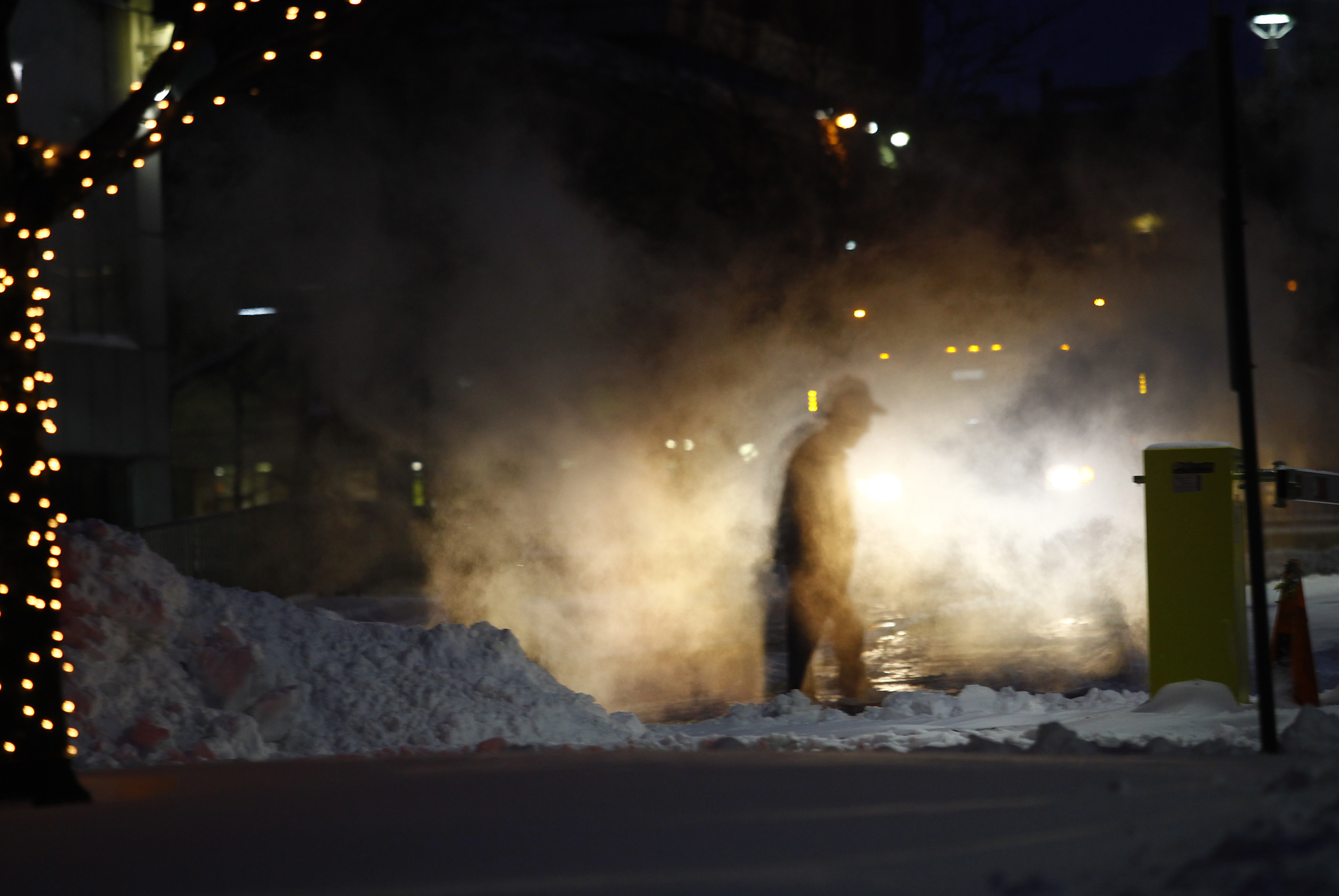 Detroit Deals With Heavy Snow And Bitter Cold