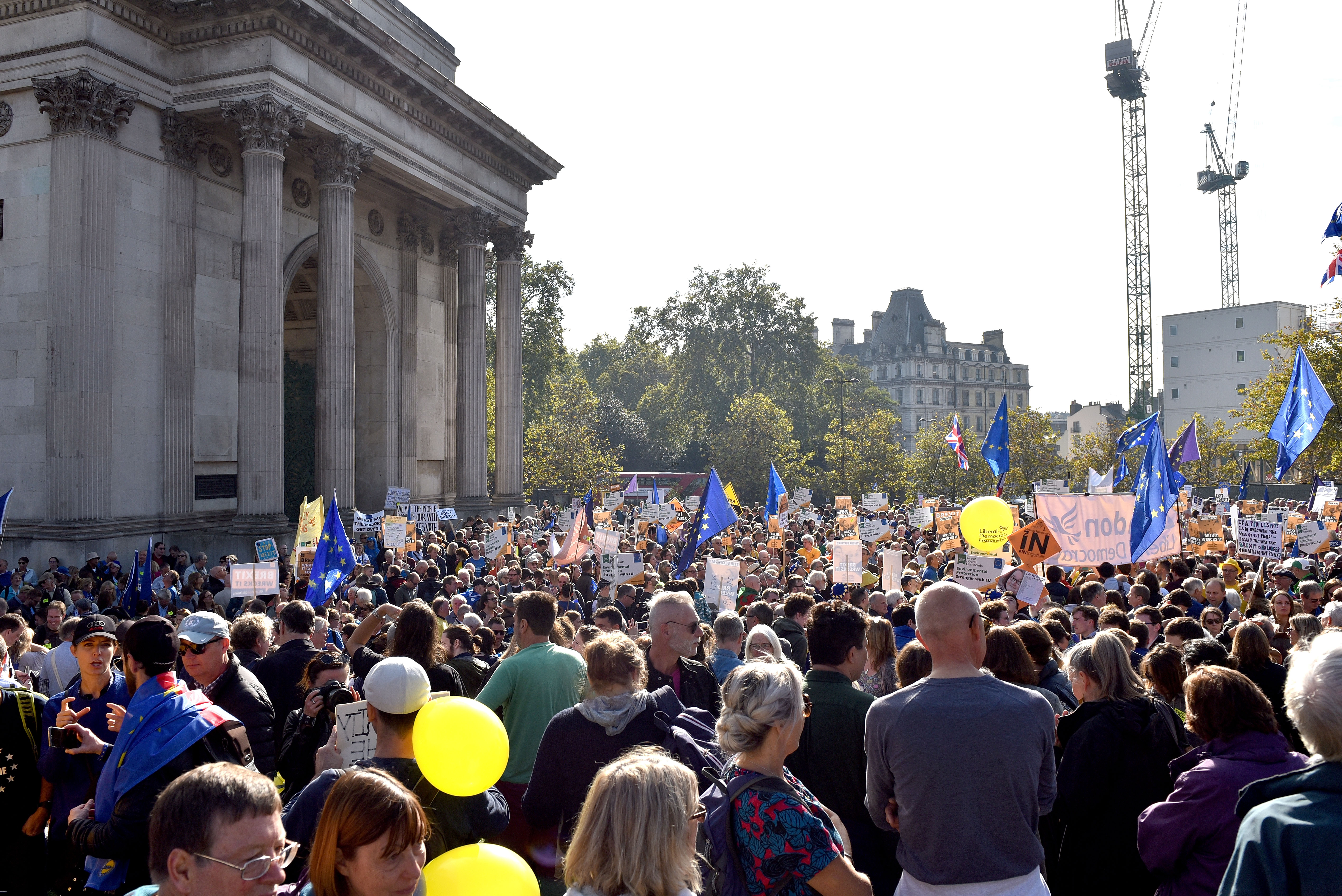 Members Of The Public March To Demand A People's Vote On Brexit