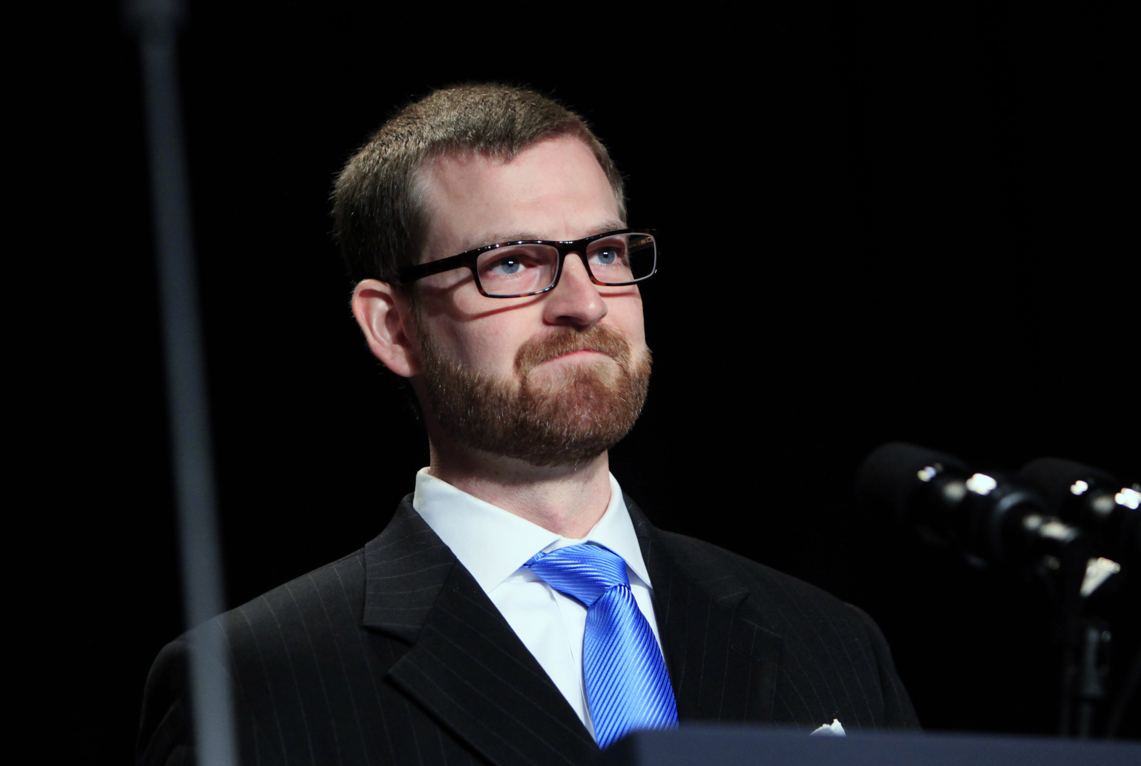 Dr. Kent Brantly, an Ebola survivor, speaks during the National Prayer Breakfast on February 5, 2015 in Washington, DC.