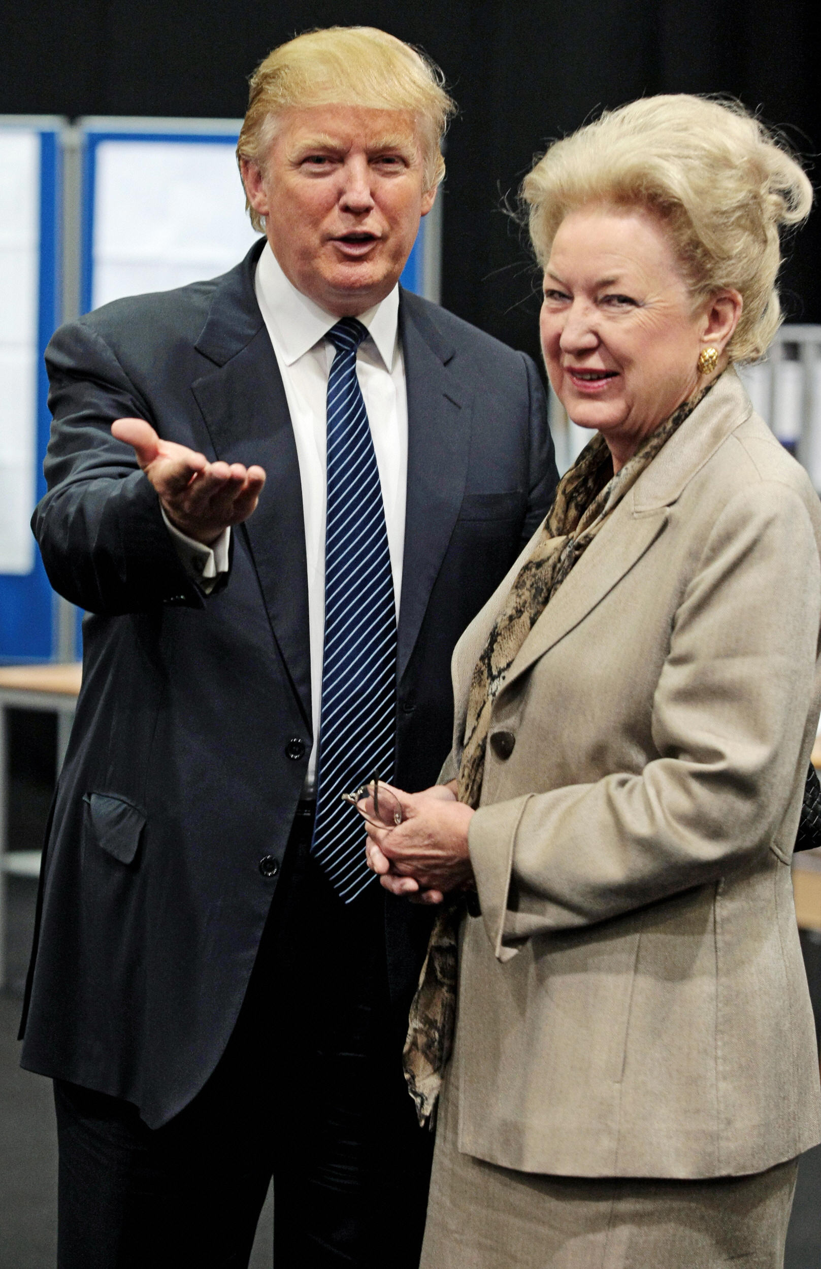 Donald Trump is pictured with his sister Maryanne Trump Barry on June 10, 2008.