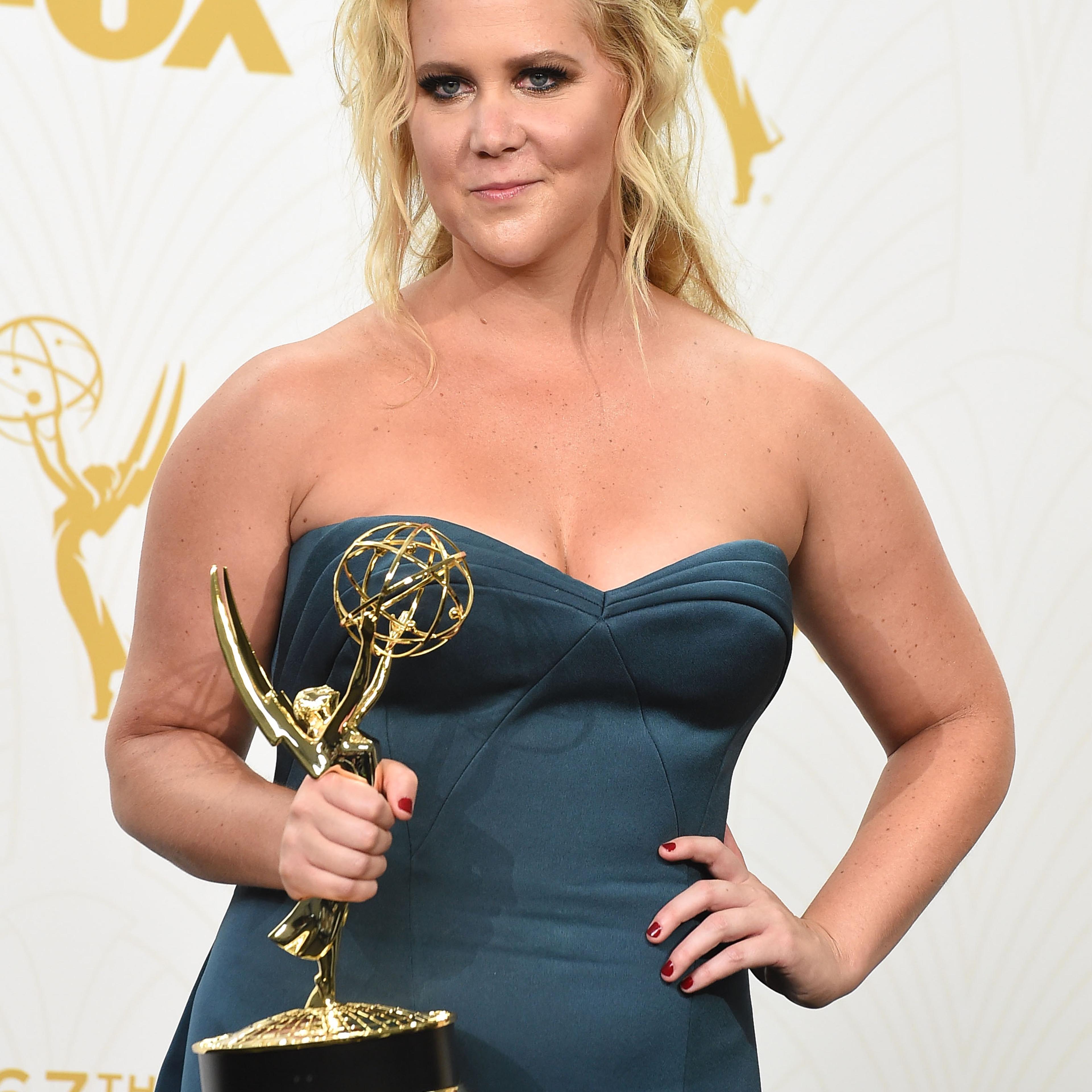 poses at the 67th Annual Primetime Emmy Awards at Microsoft Theater on September 20, 2015 in Los Angeles, California.