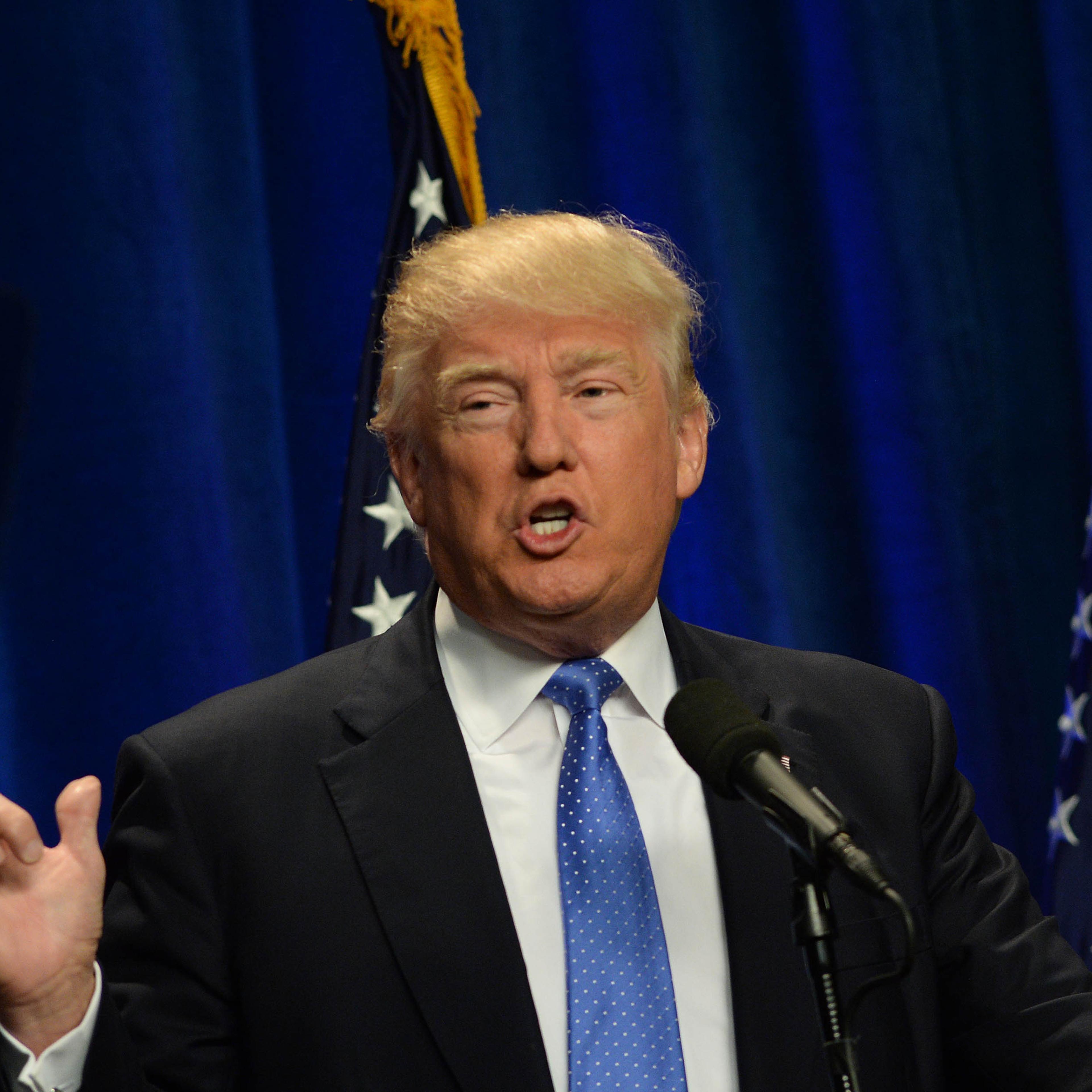 Donald Trump Delivers Speech In Manchester, New Hamoshire
