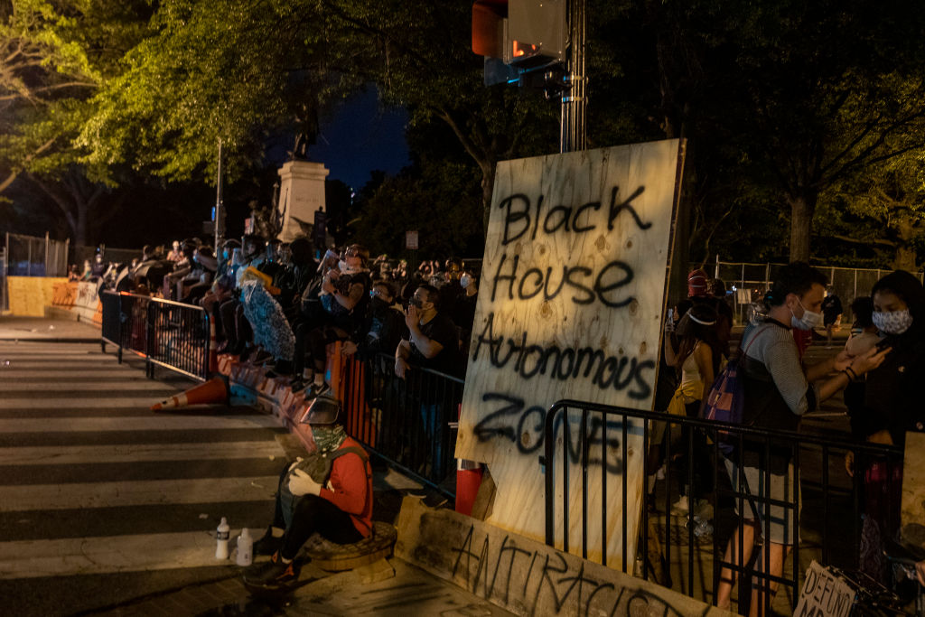 Protests Continue Around Black Lives Matter Plaza In Washington, DC