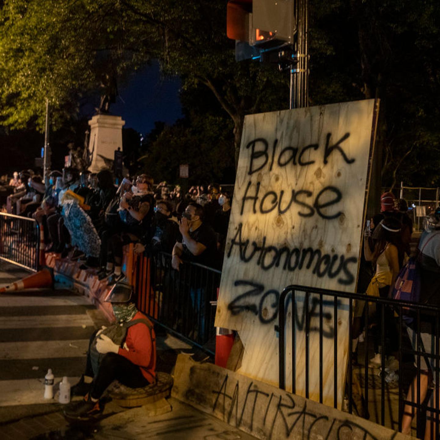 Protests Continue Around Black Lives Matter Plaza In Washington, DC
