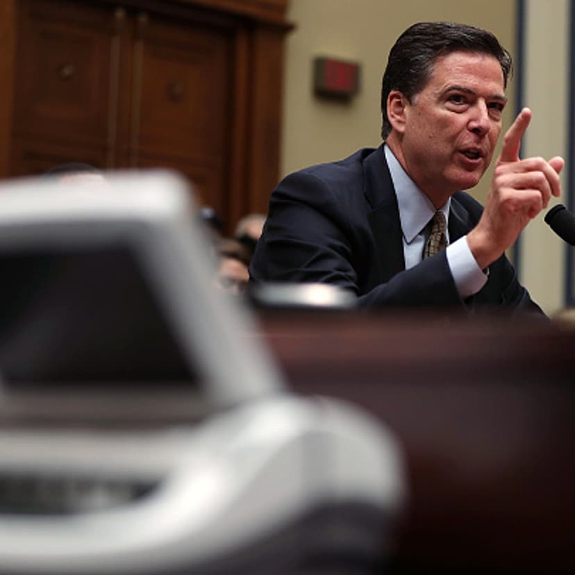 FBI Director James Comey testifies during a hearing before House Oversight and Government Reform Committee July 7, 2016 on Capitol Hill in Washington, DC.