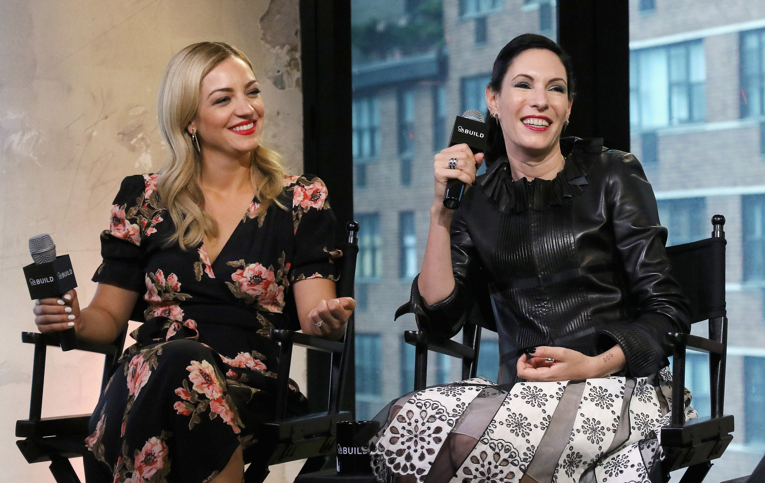 Actresses Abby Elliott and Jill Kargman attend the AOL Build Speaker Series - Jill Kargman and Abby Elliott "Odd Mom Out" Season 2 at AOL Studios In New York City on June 20, 2016.