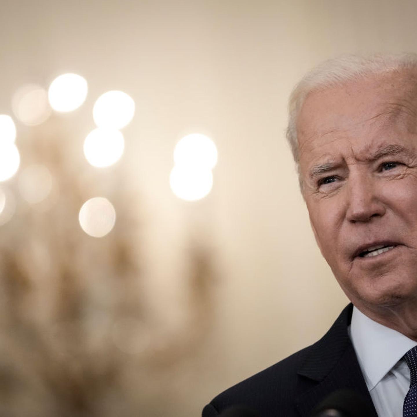 President Joe Biden delivers remarks on the economy in the East Room of the White House on May 10, 2021.