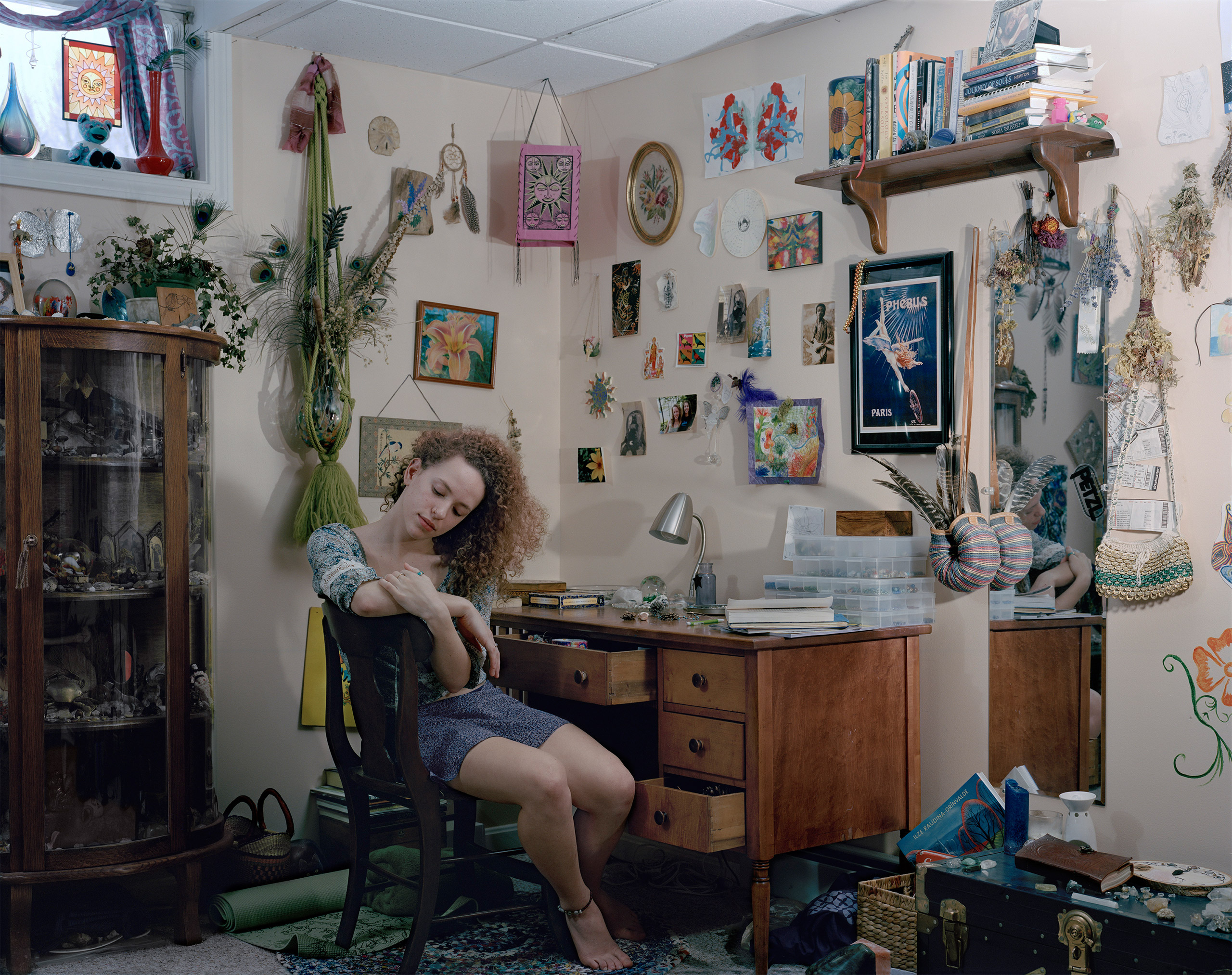 Phoebe Gariepy, 17, appears in her bedroom at home in Arundel, ME on January 10, 2016.