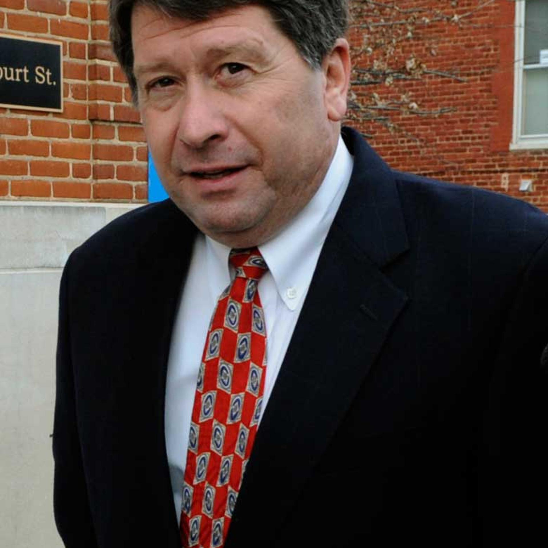 FILE - In this March 12, 2009, file photo, Peanut Corporation of America's president Stewart Parnell arrives a federal court in Lynchburg, Va. Parnell's family asked a federal judge in Albany, Ga., on Monday, Sept. 21, 2015, to show mercy when sentencing