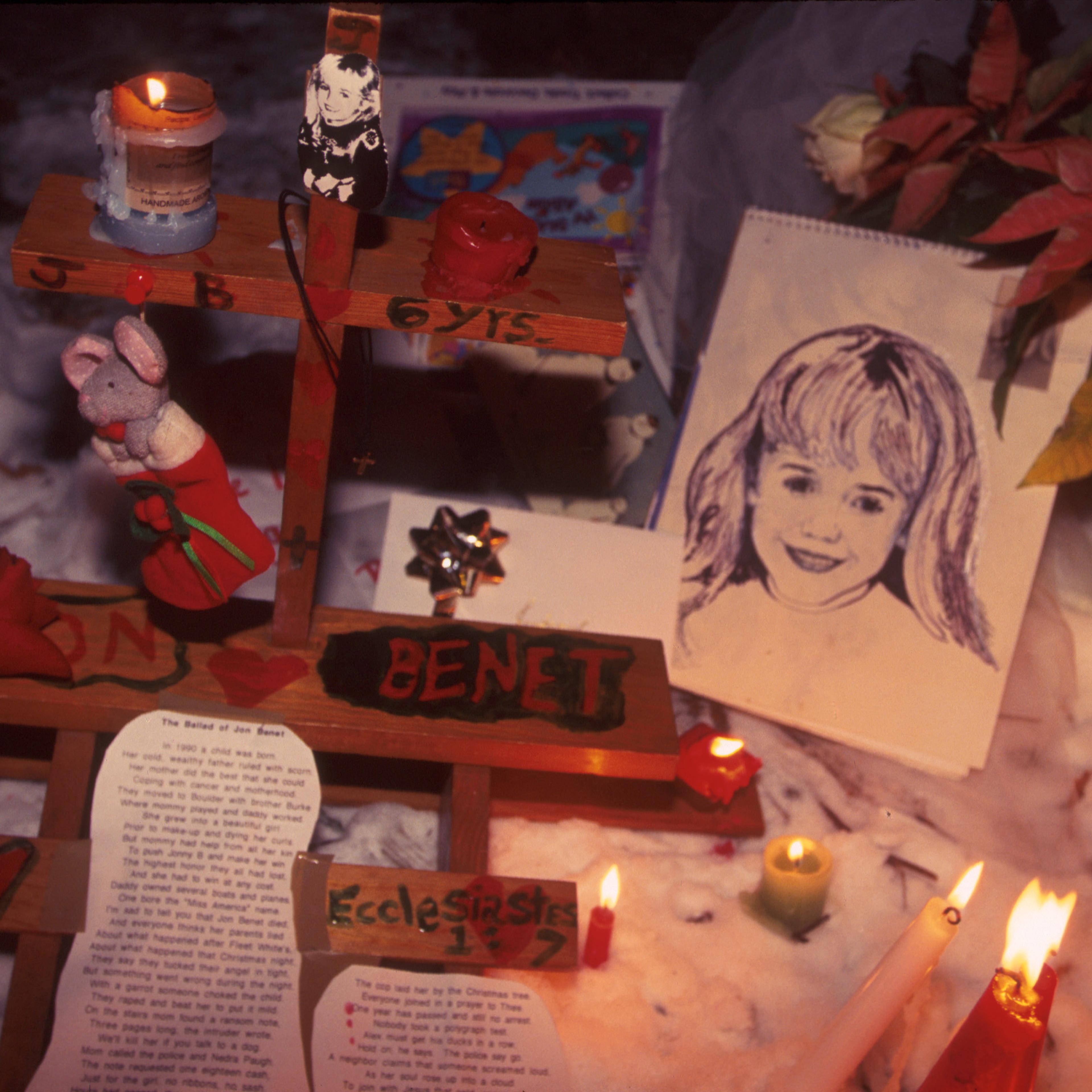 Candles Lit at Jonbenet Ramsey Murder Site