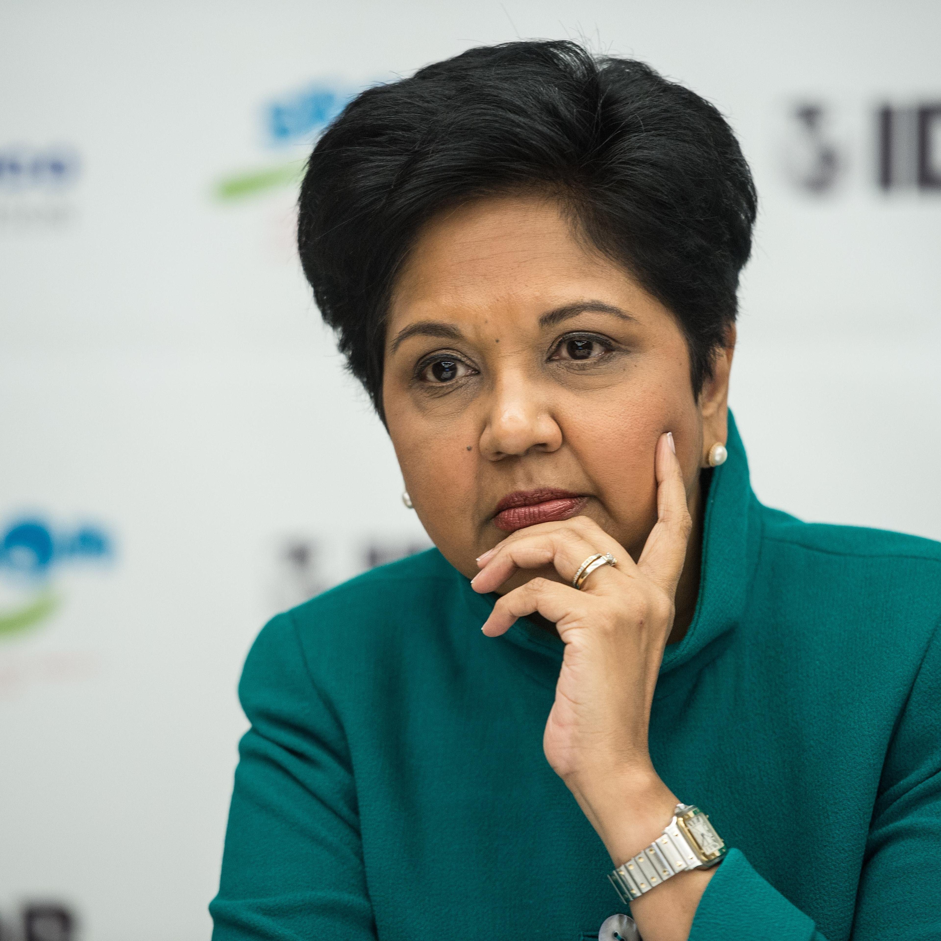 Pepsico CEO Indra Nooyi during the announcement of a partnership in Washington, D.C. on Oct. 15, 2014.