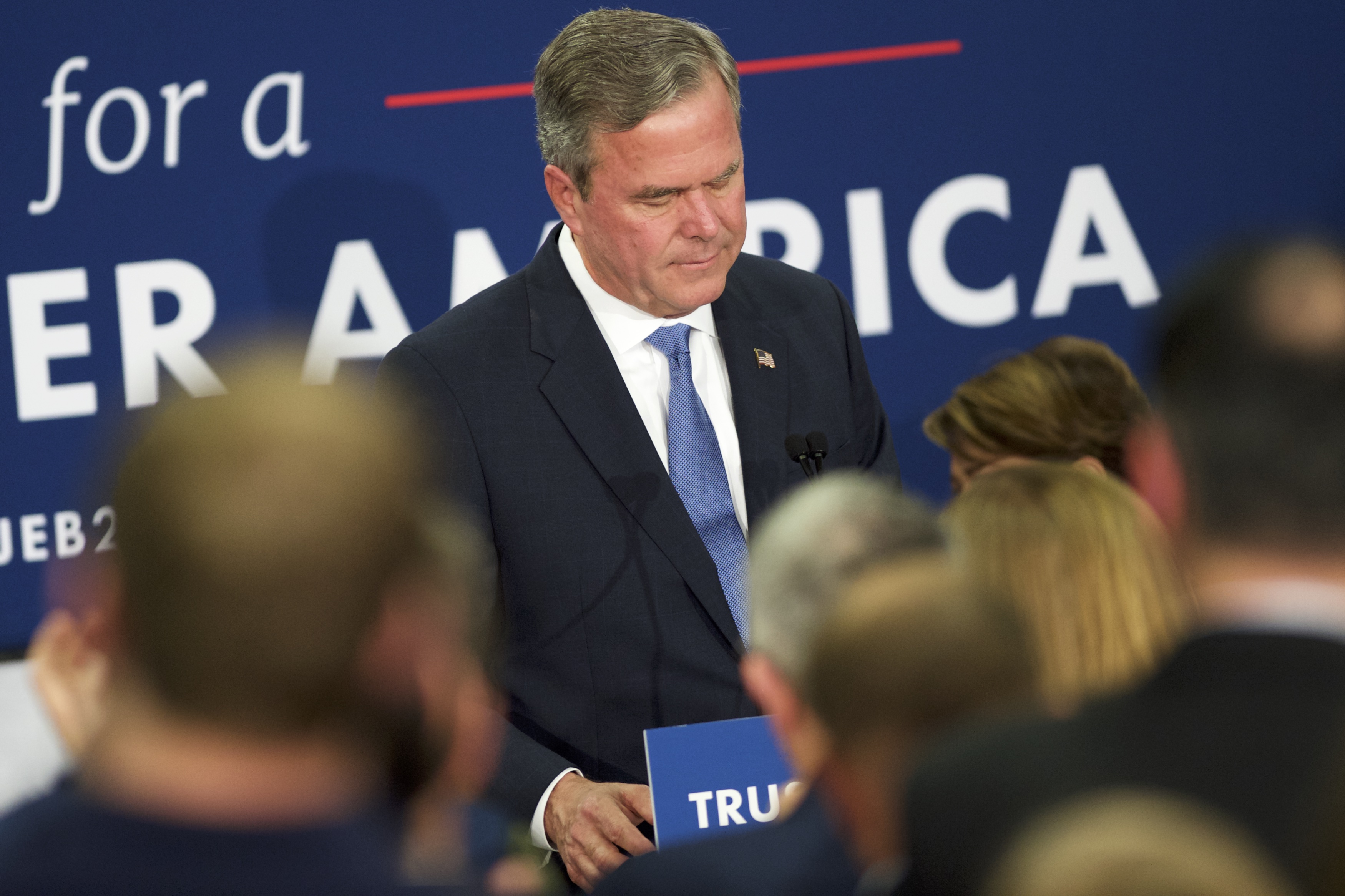 Republican Presidential Candidate Jeb Bush Holds South Carolina Primary Night Gathering