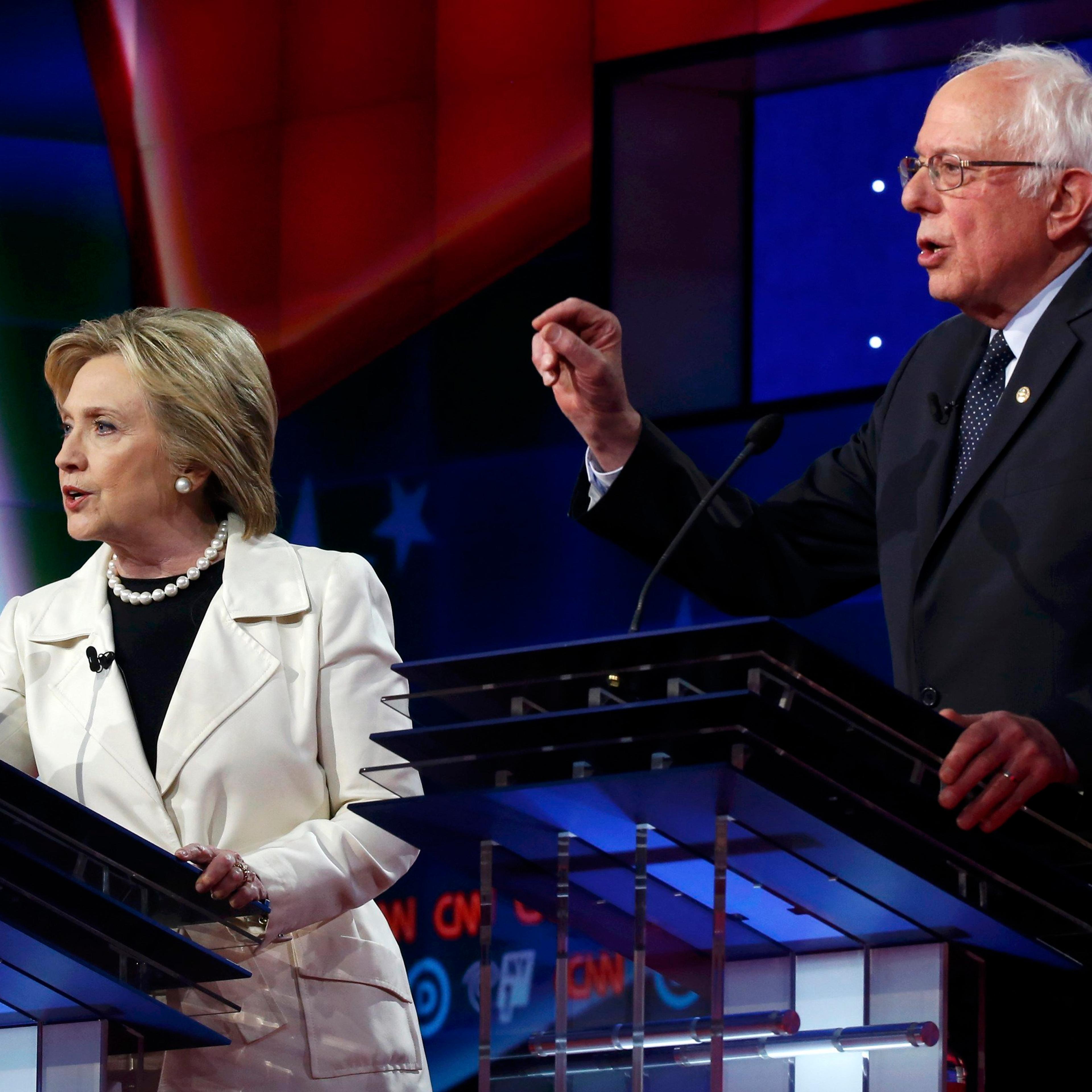 TIMEPOL Democratic Debate clinton sanders