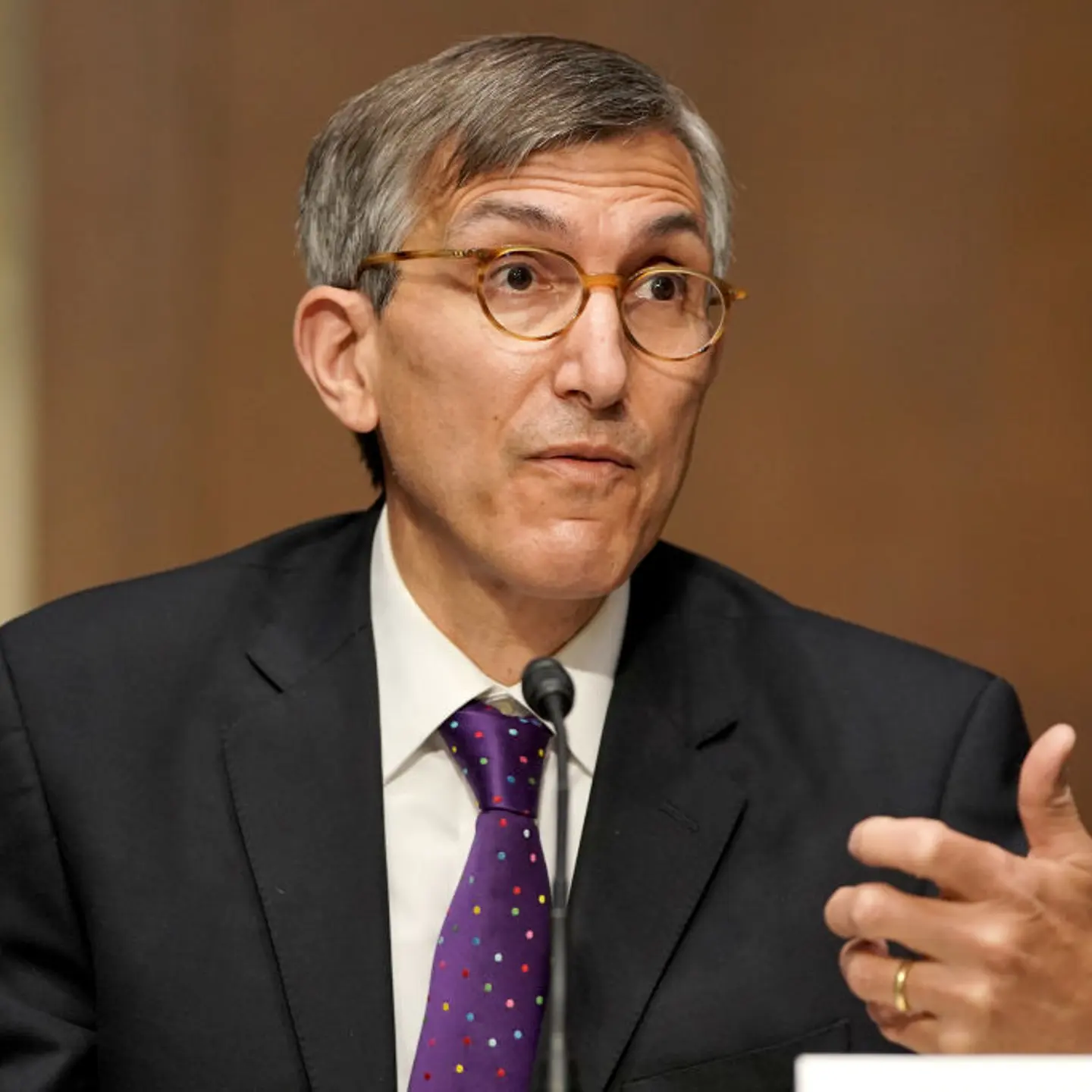 Dr. Peter Marks speaks during a Senate hearing in 2021 in Washington, DC.