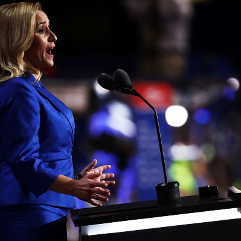Arkansas Attorney General Leslie Rutledge delivers a speach on the second day of the Republican National Convention on July 19, 2016 at the Quicken Loans Arena in Cleveland, Ohio.