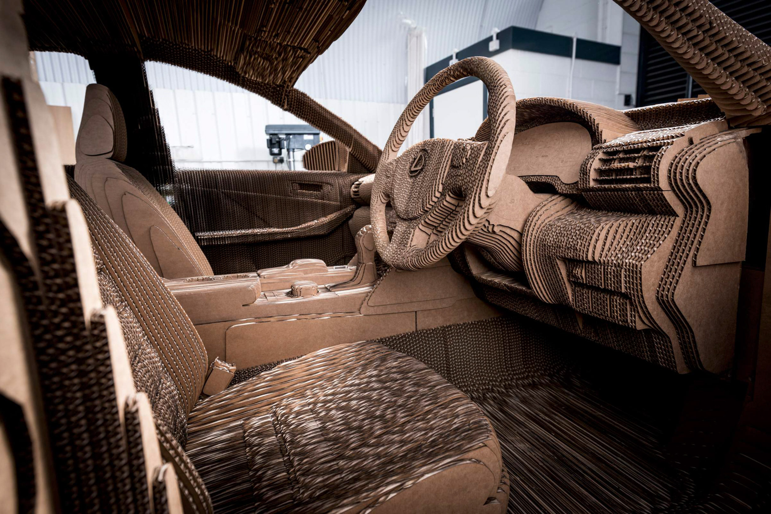 Lexus Unveils Origami Cardboard Car