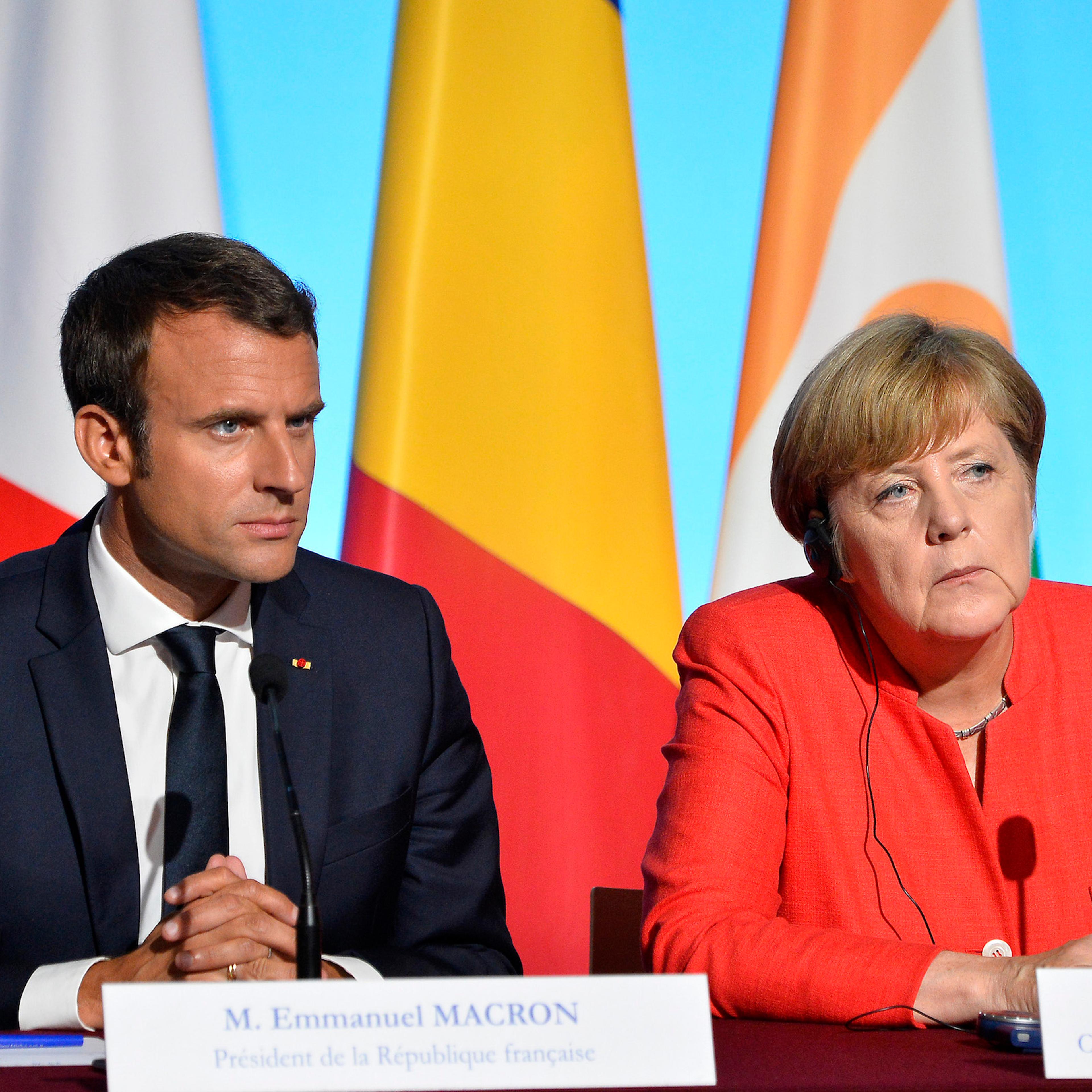 French President Emmanuel Macron Meets Heads Of States of Germany, Spain, Italy, Tchad, Libya And Niger At Elysee Palace