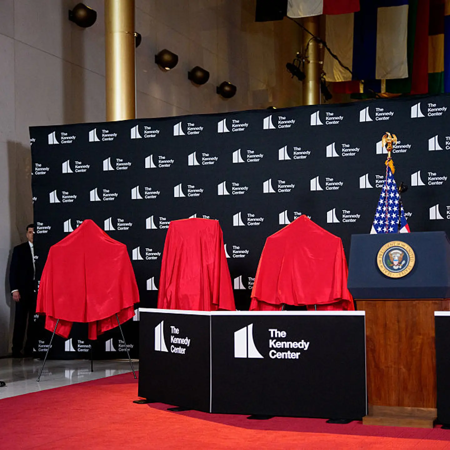 President Trump Makes An Announcement At The Kennedy Center