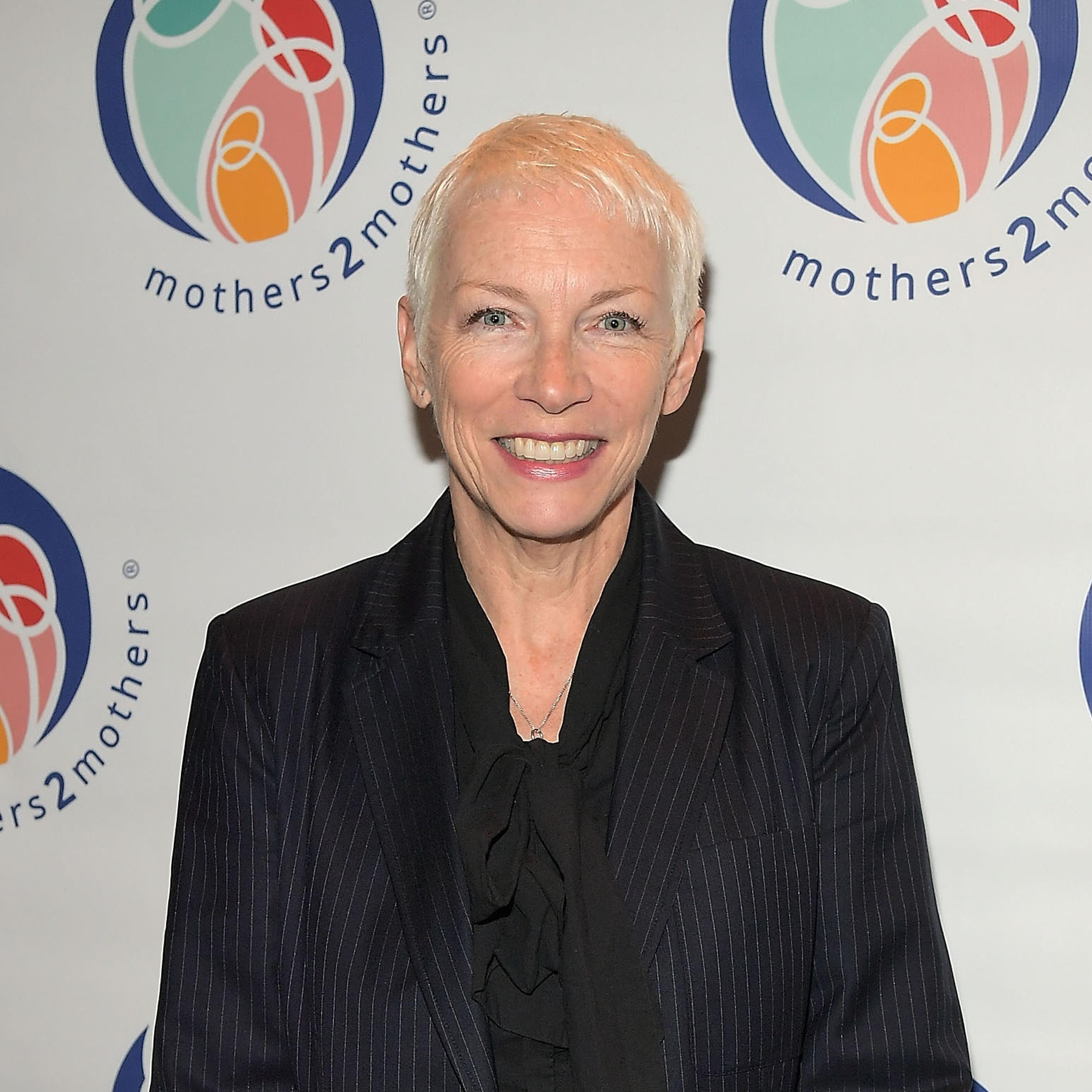 Annie Lennox attends mothers2mothers Fashion Bazaar at CITIZEN on May 6, 2017 in Beverly Hills, California.