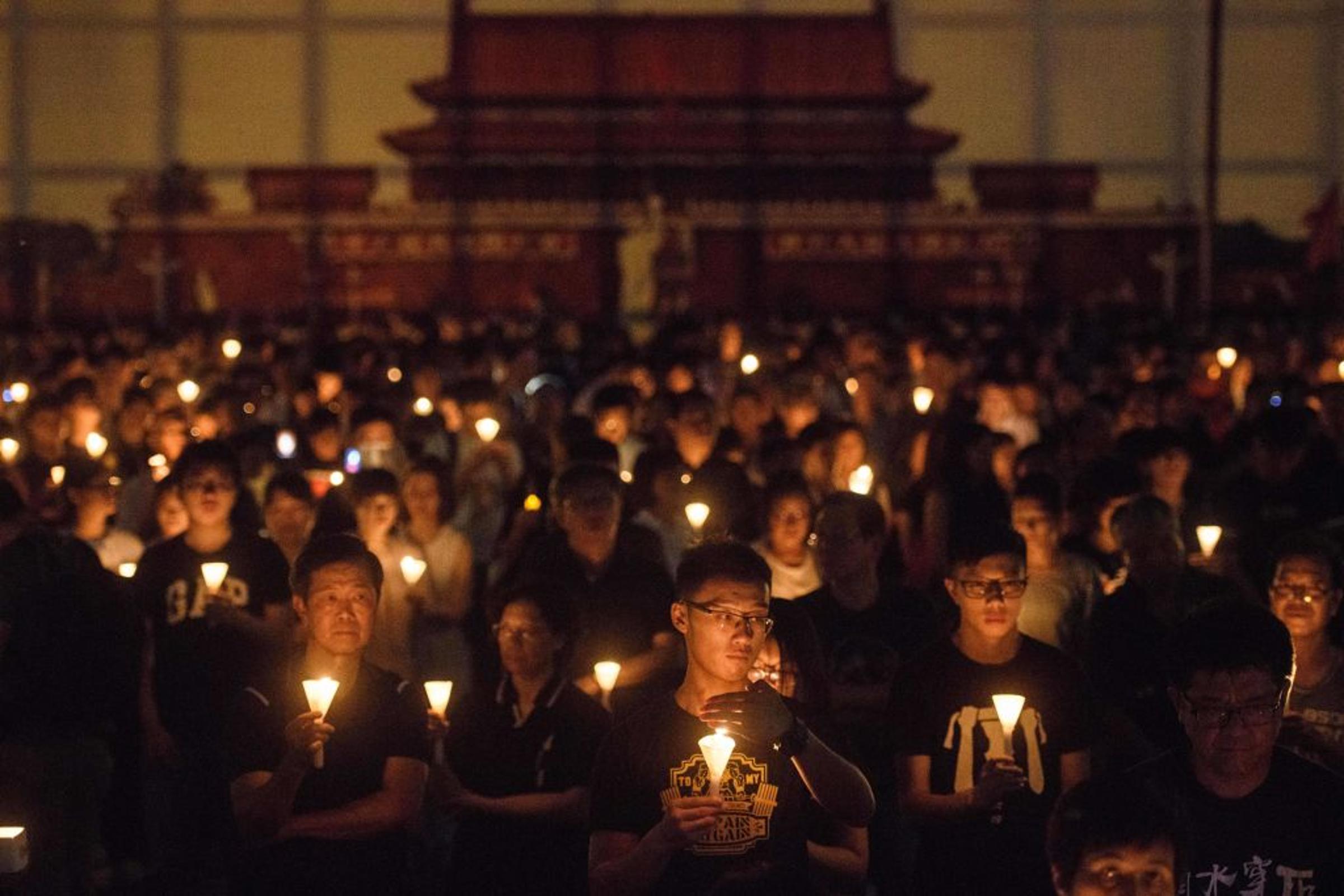 TOPSHOT-HONG KONG-CHINA-POLITICS-TIANANMEN