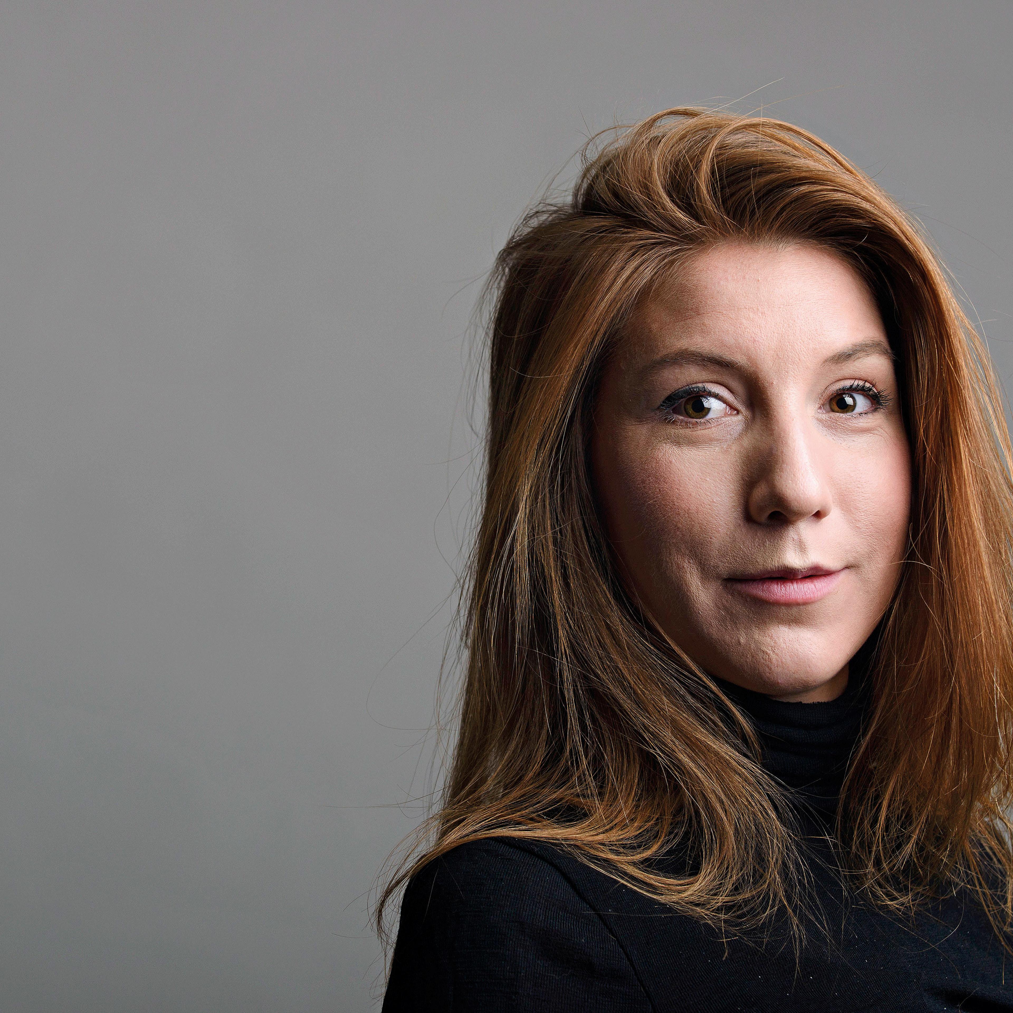 A photo of Swedish journalist Kim Wall who was aboard a submarine "UC3 Nautilus" before it sank