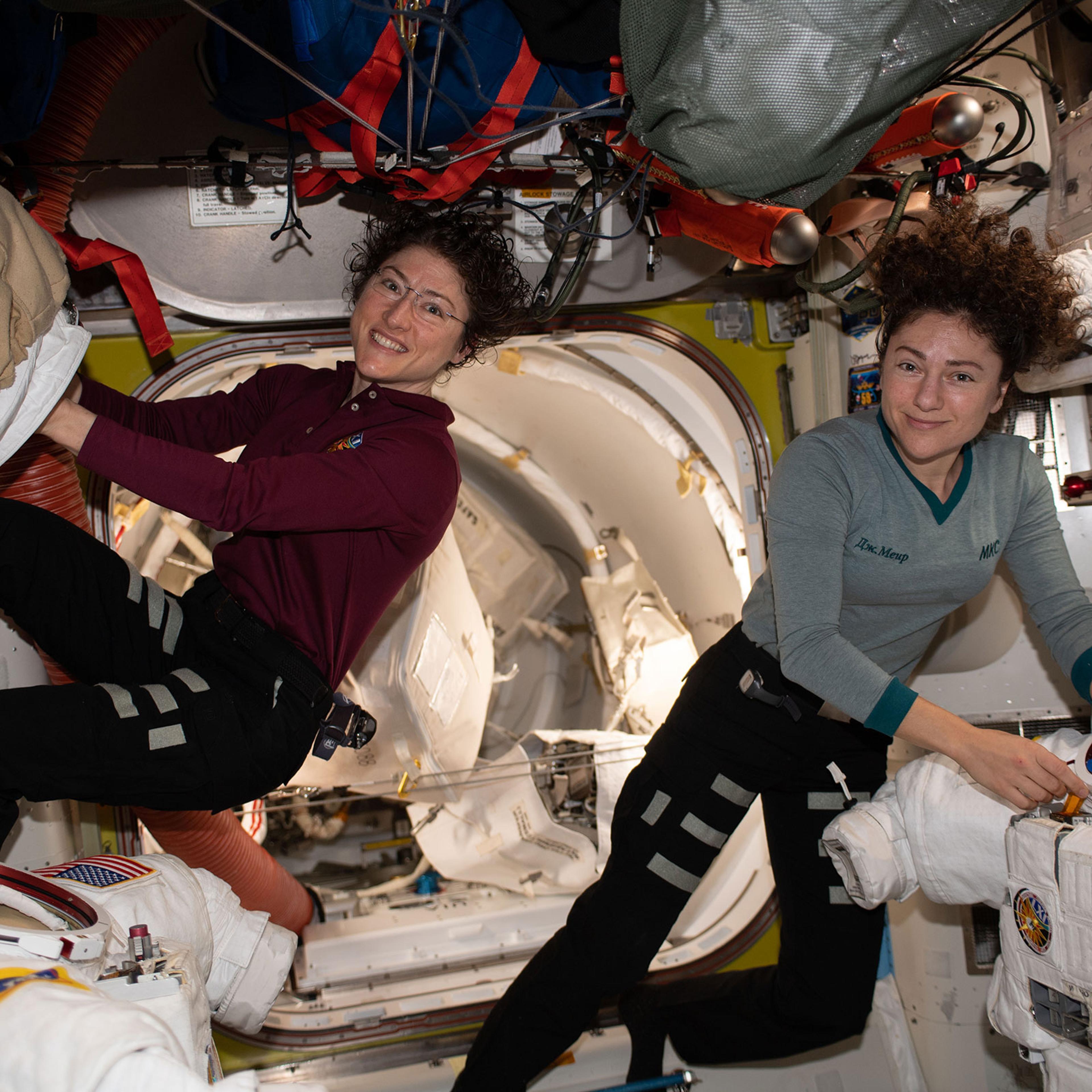 Christina Koch, Jessica Meir