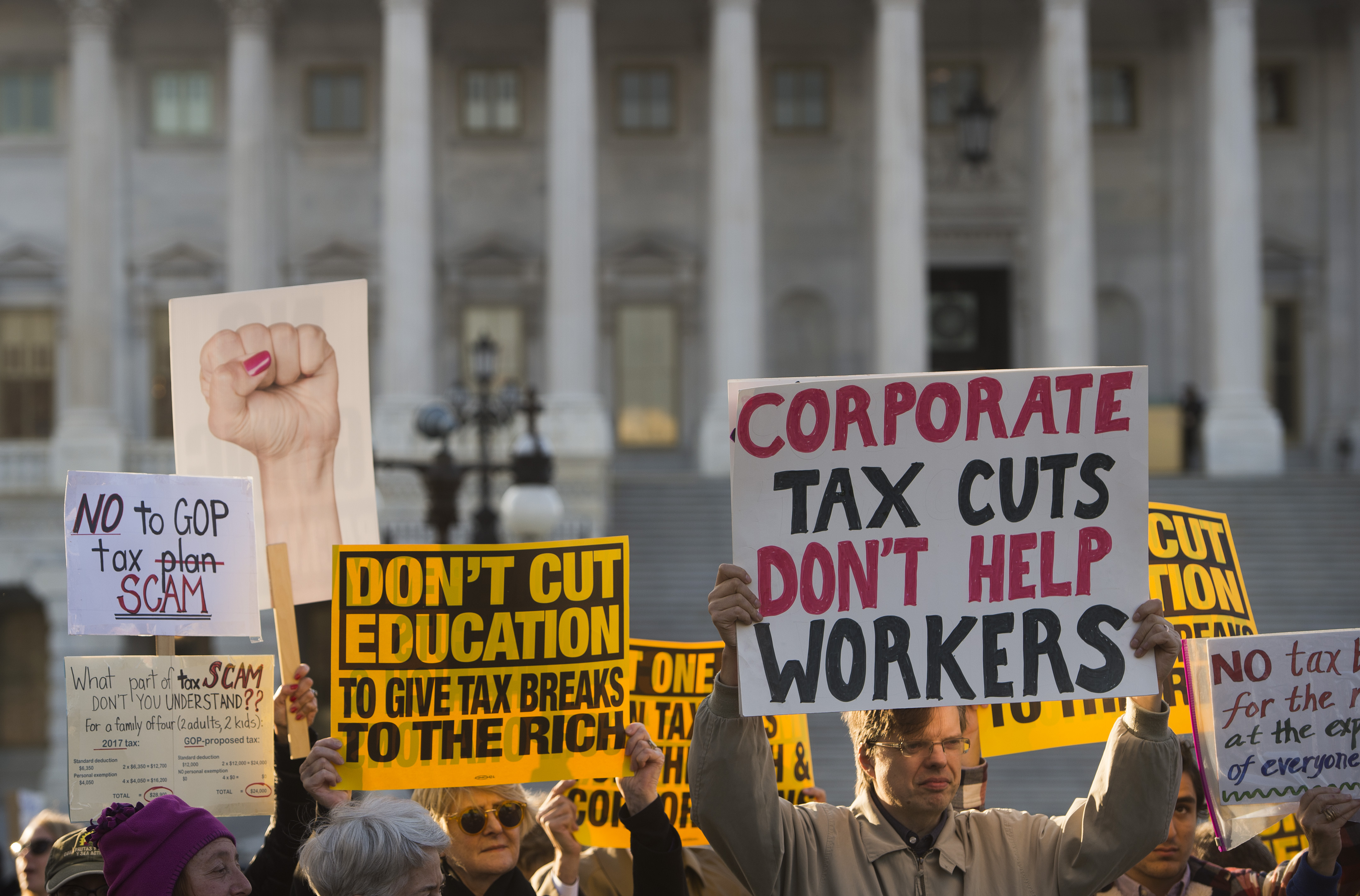 US-POLITICS-TAX REFORM-PROTEST
