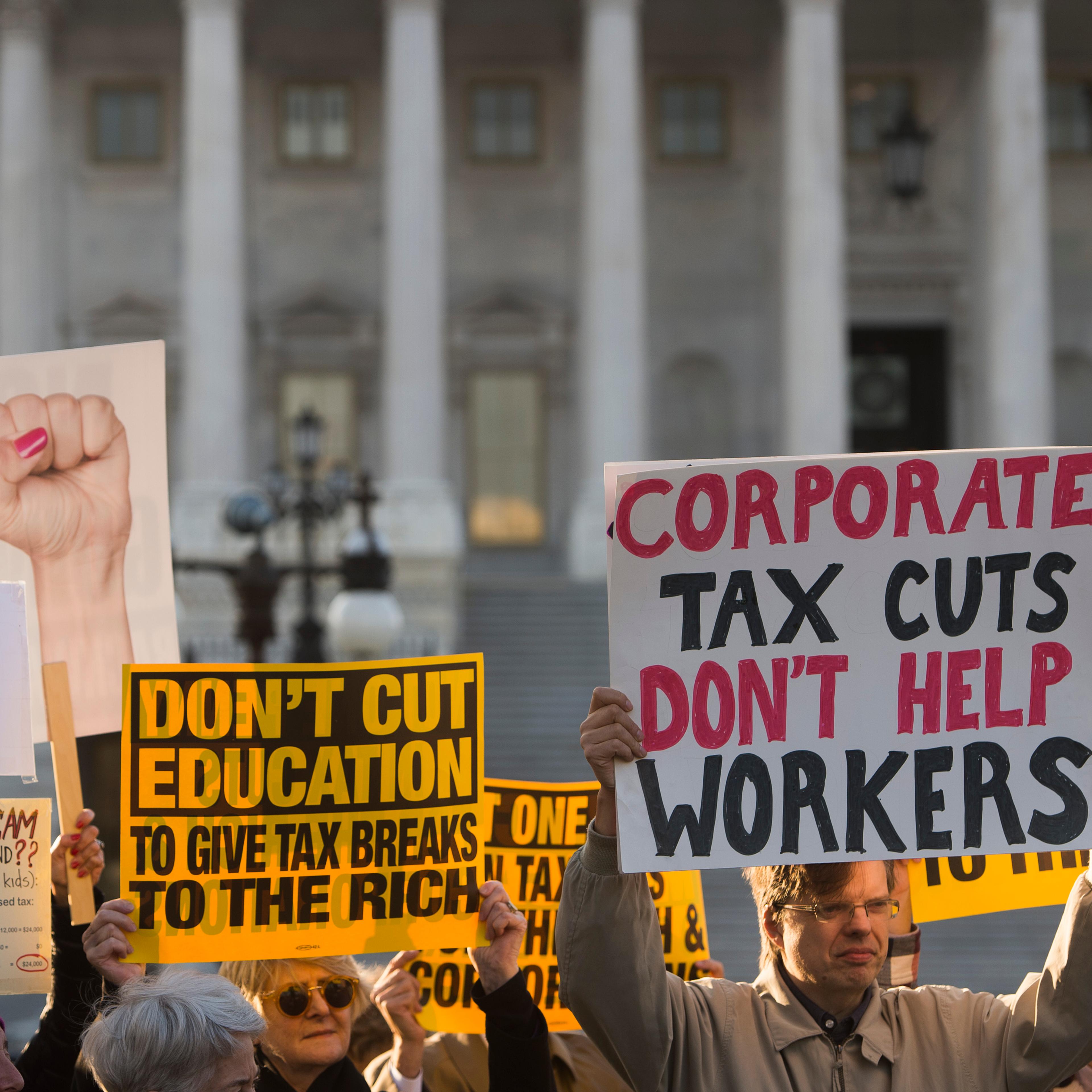 US-POLITICS-TAX REFORM-PROTEST