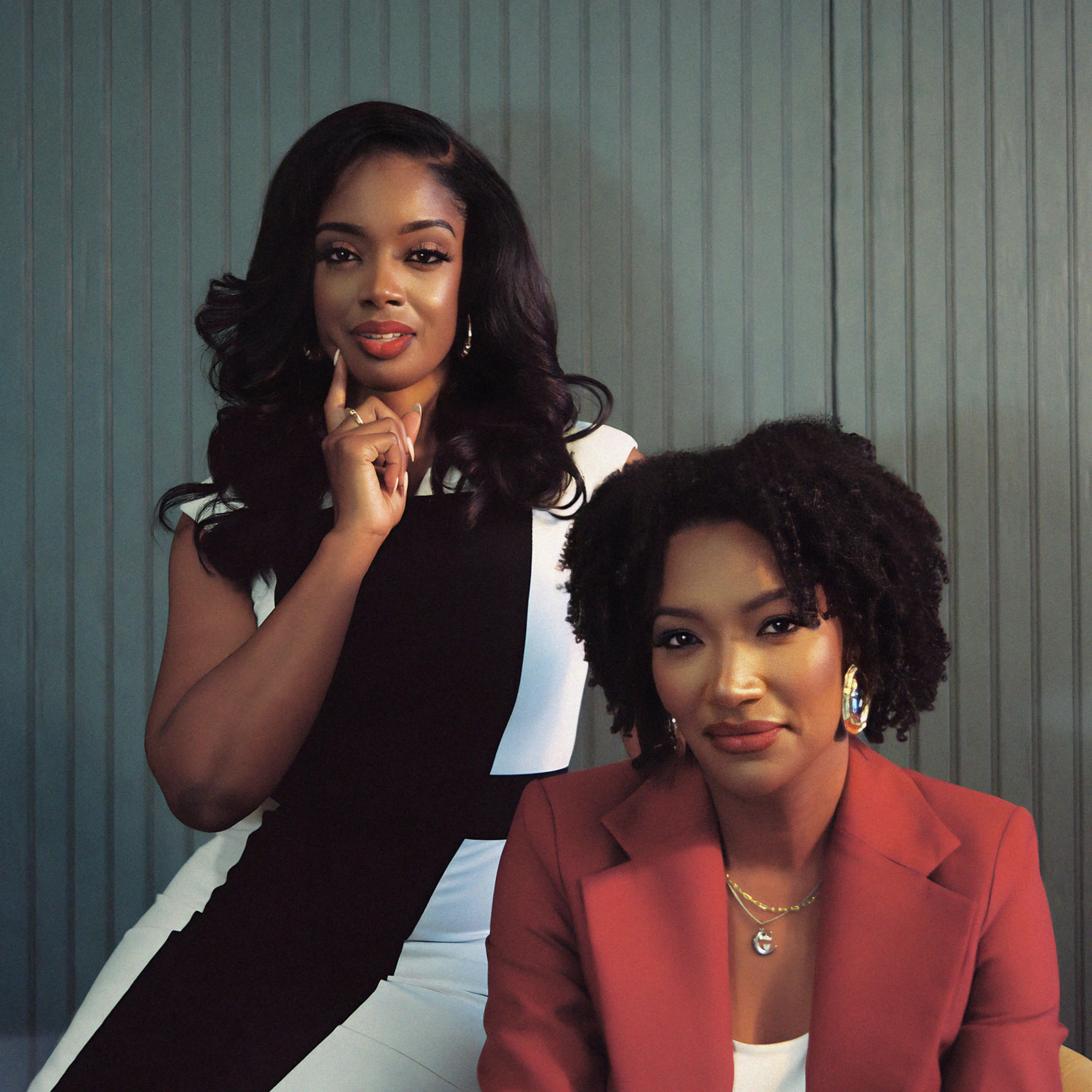 Arian Simon and Ayana Parsons sit for a portrait