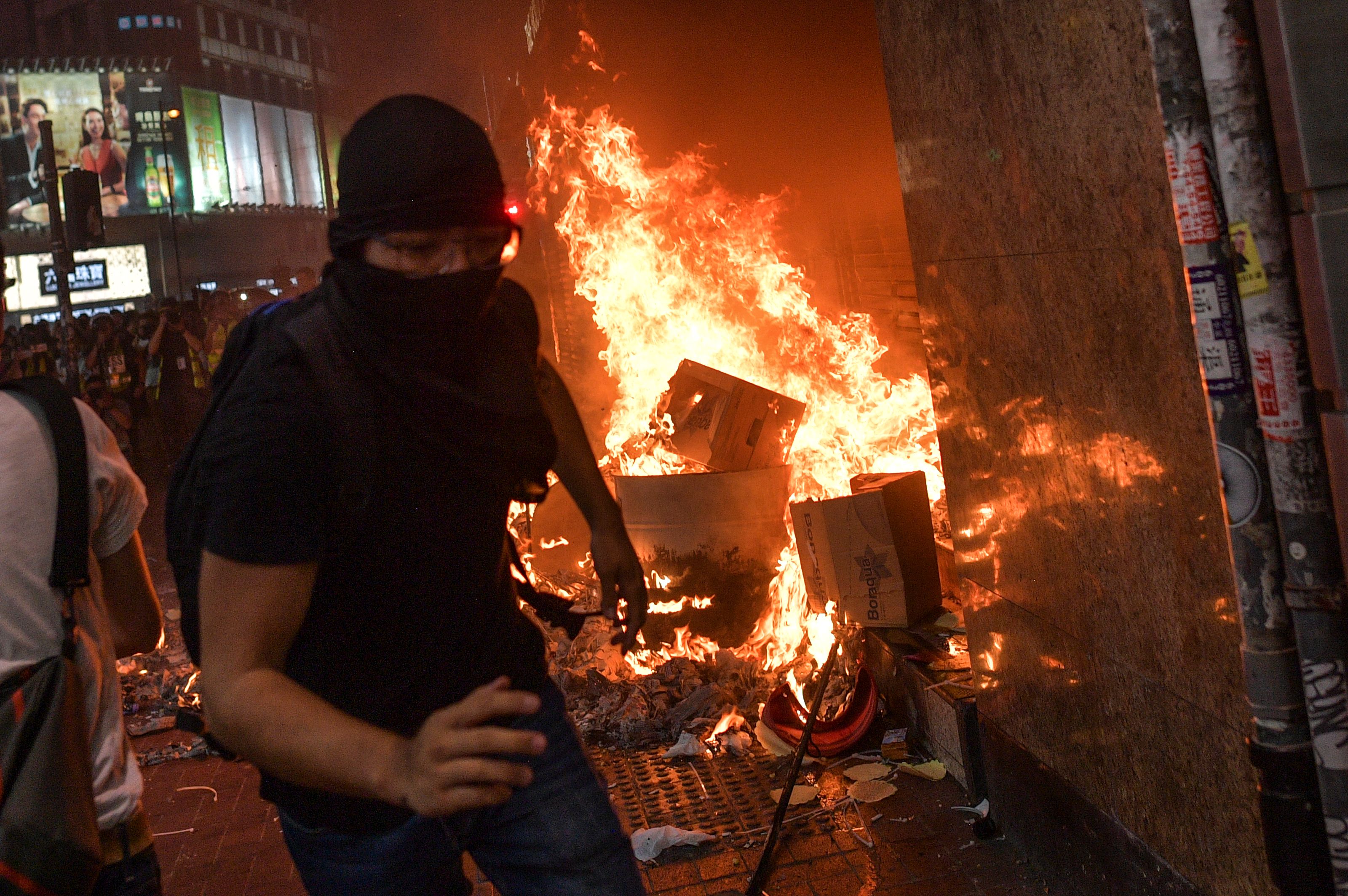 HONG KONG-CHINA-politics-unrest-CRIME