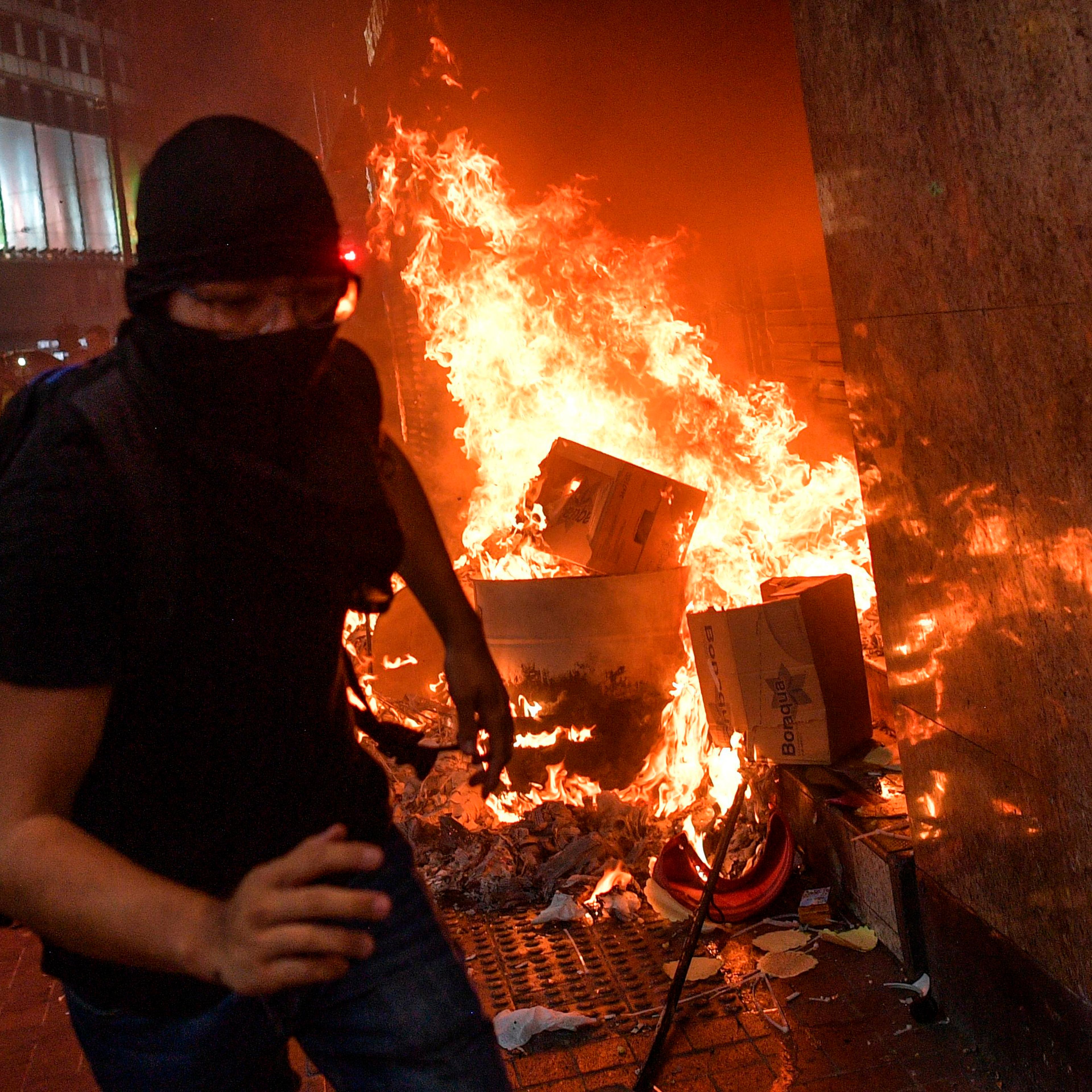 HONG KONG-CHINA-politics-unrest-CRIME