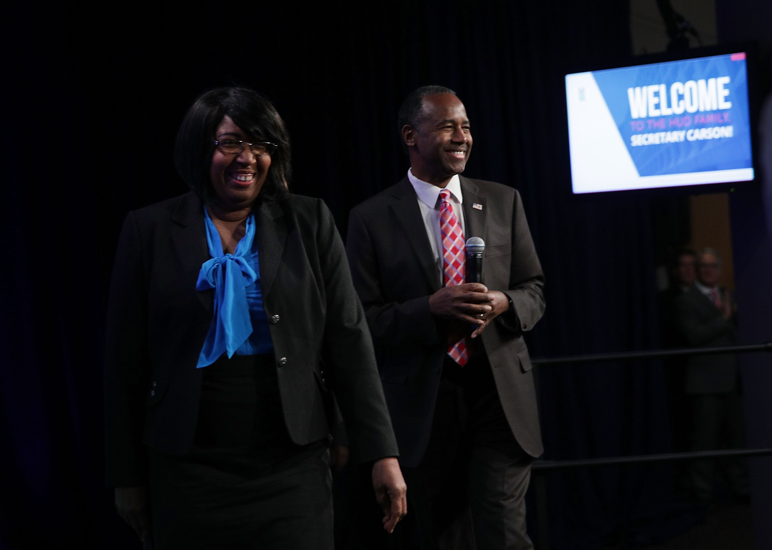 Ben Carson Addresses Housing And Urban Development Department Employees