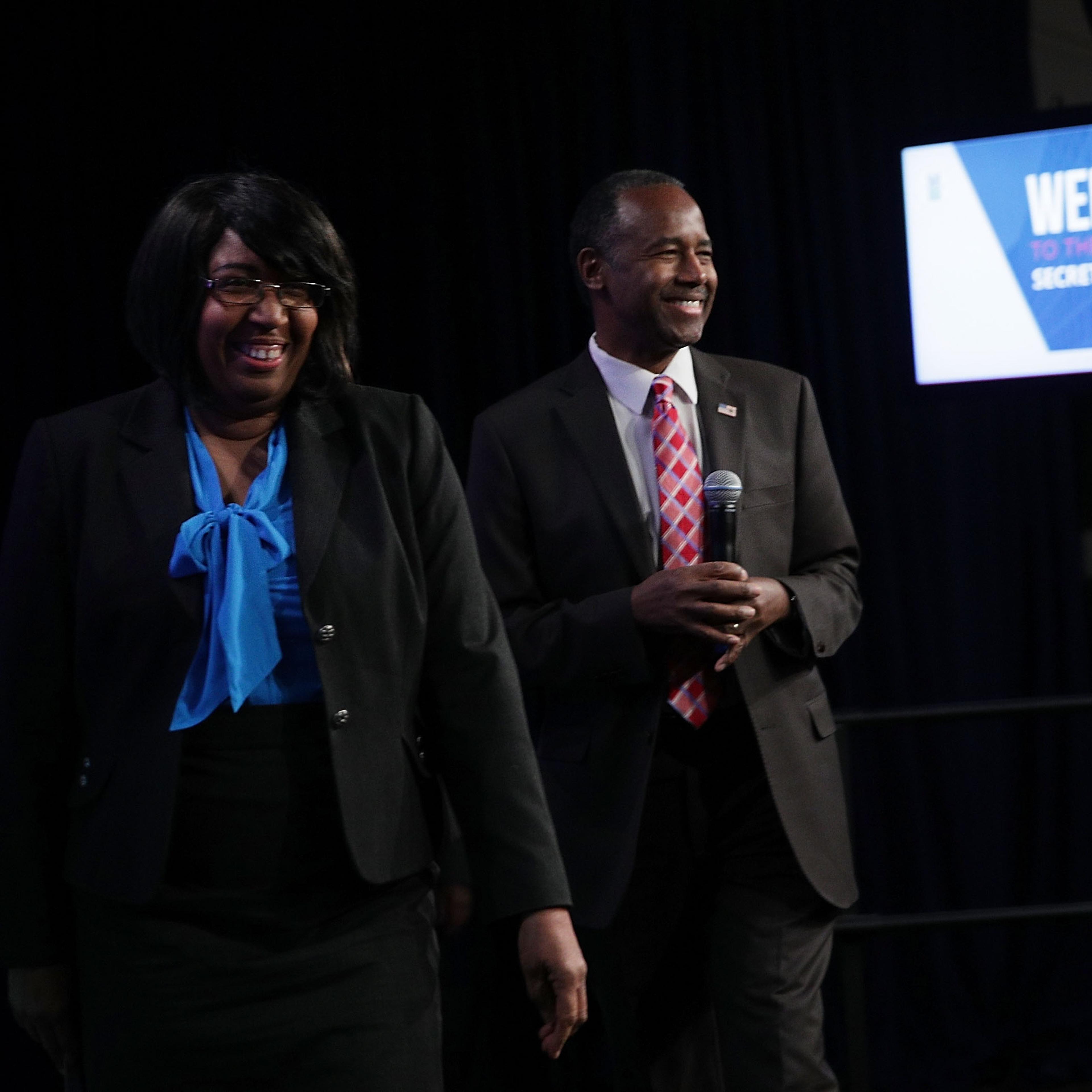 Ben Carson Addresses Housing And Urban Development Department Employees
