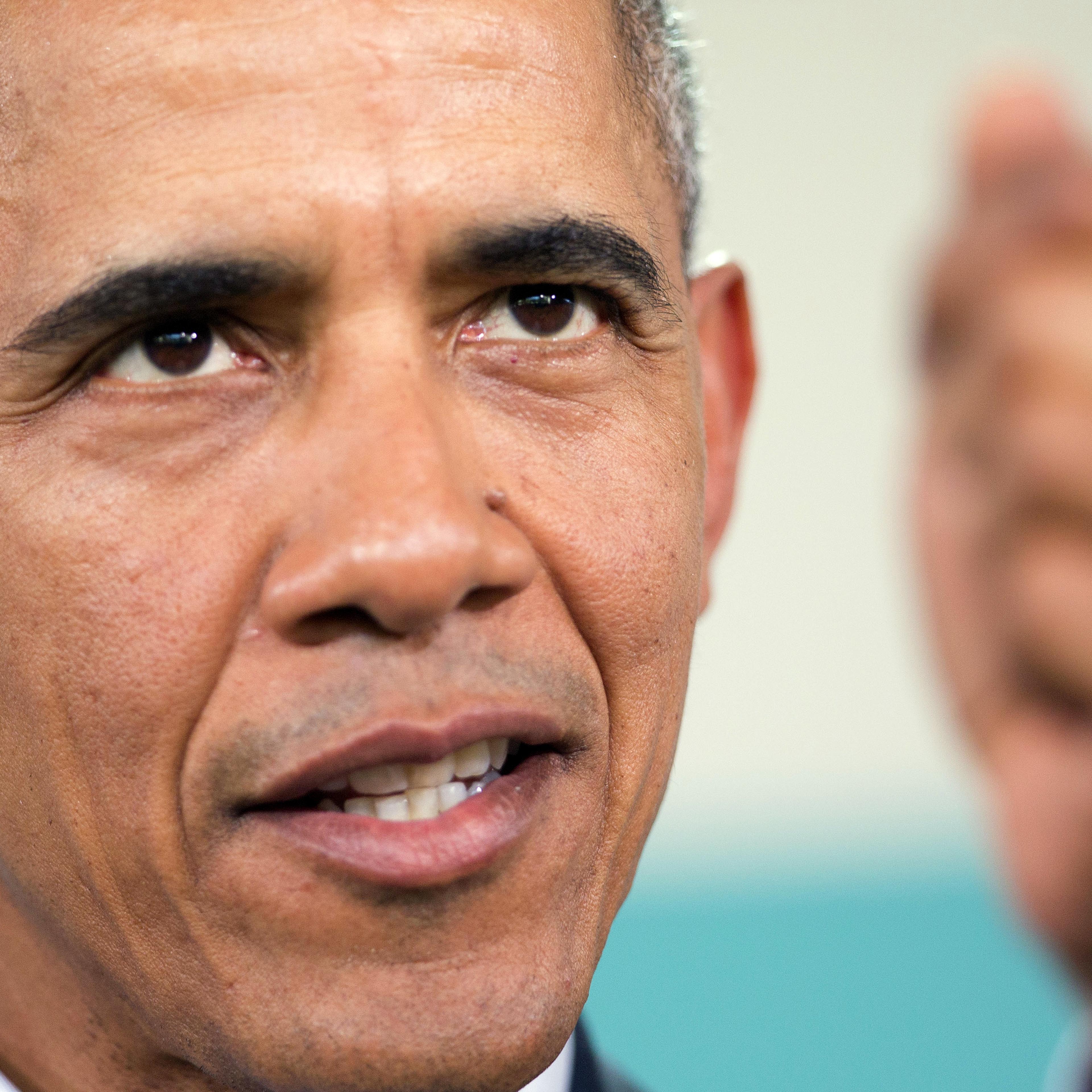 Barack Obama speaks in Rancho Mirage, Calif. on Feb. 16, 2016.