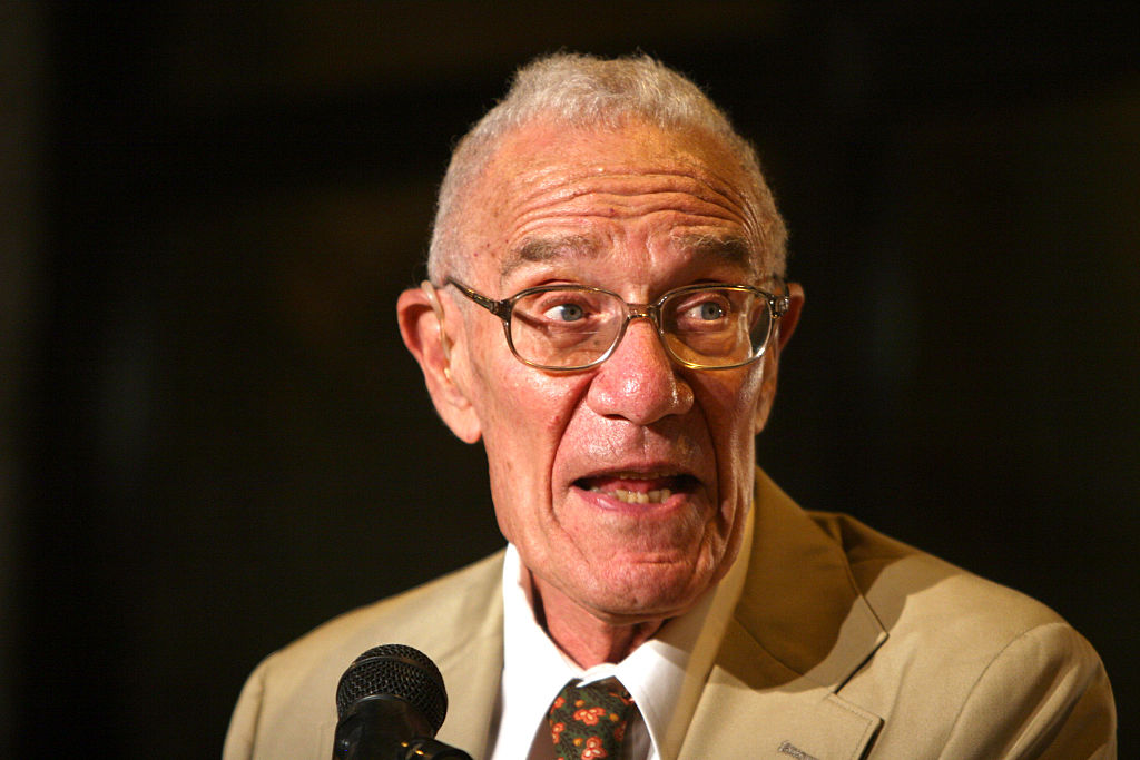 Robert Solow, 1987 Nobel Prize for Economics, delivers his speech during a conference on June 20, 2006 in Jerusalem, Israel.