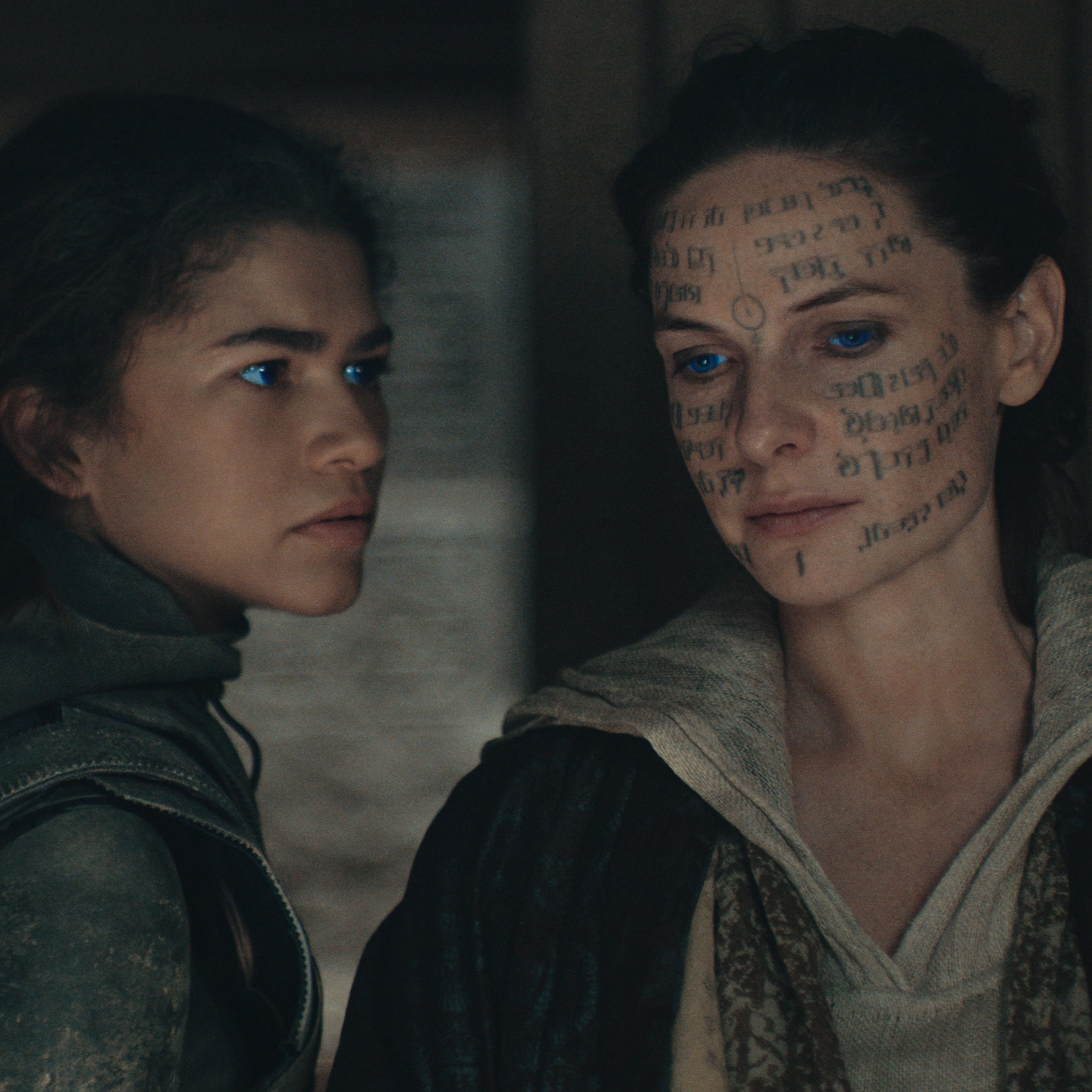 Zendaya as Chani and Rebecca Ferguson as Lady Jessica in 'Dune: Part Two'