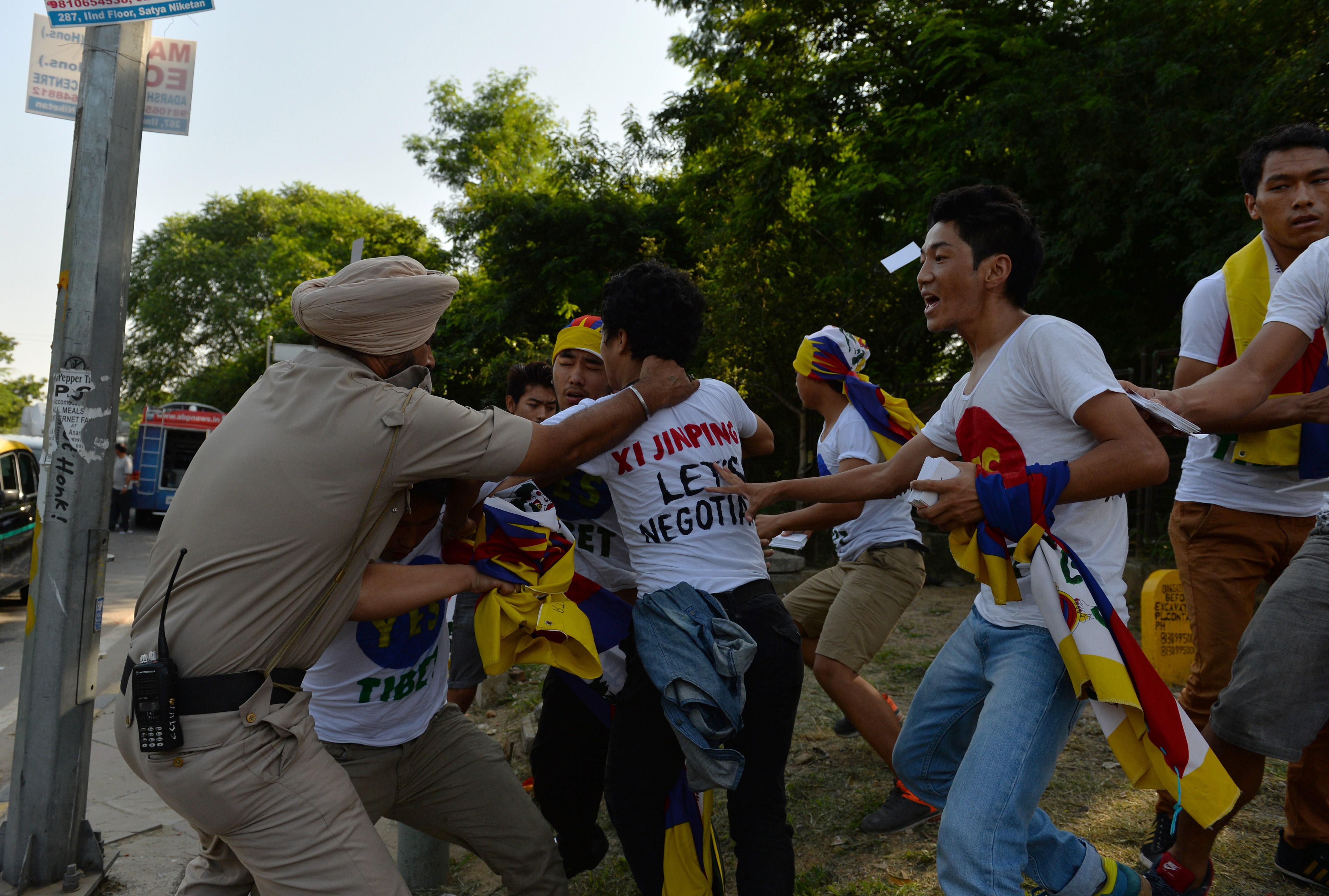 INDIA-CHINA-TIBET-POLITICS-PROTEST