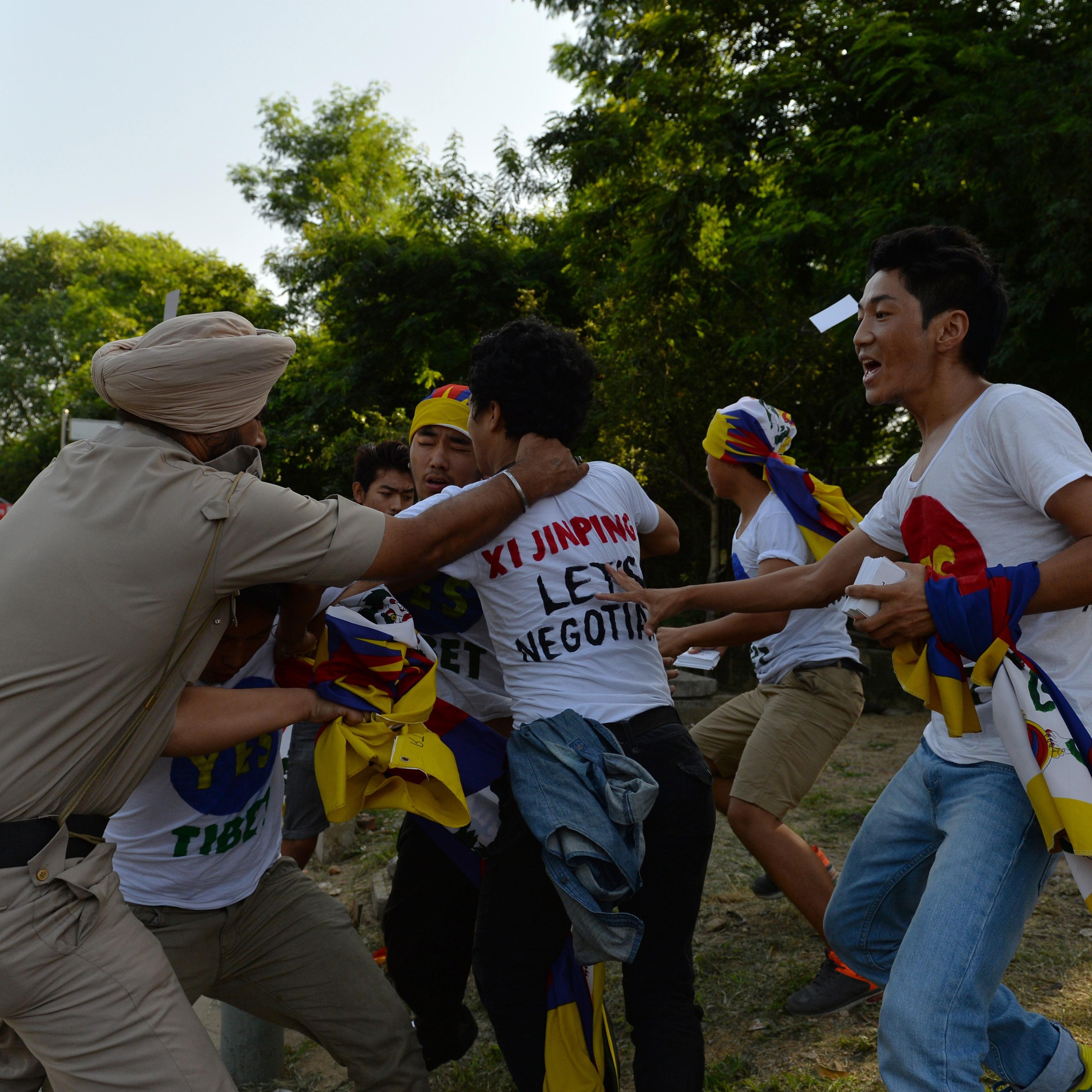 INDIA-CHINA-TIBET-POLITICS-PROTEST