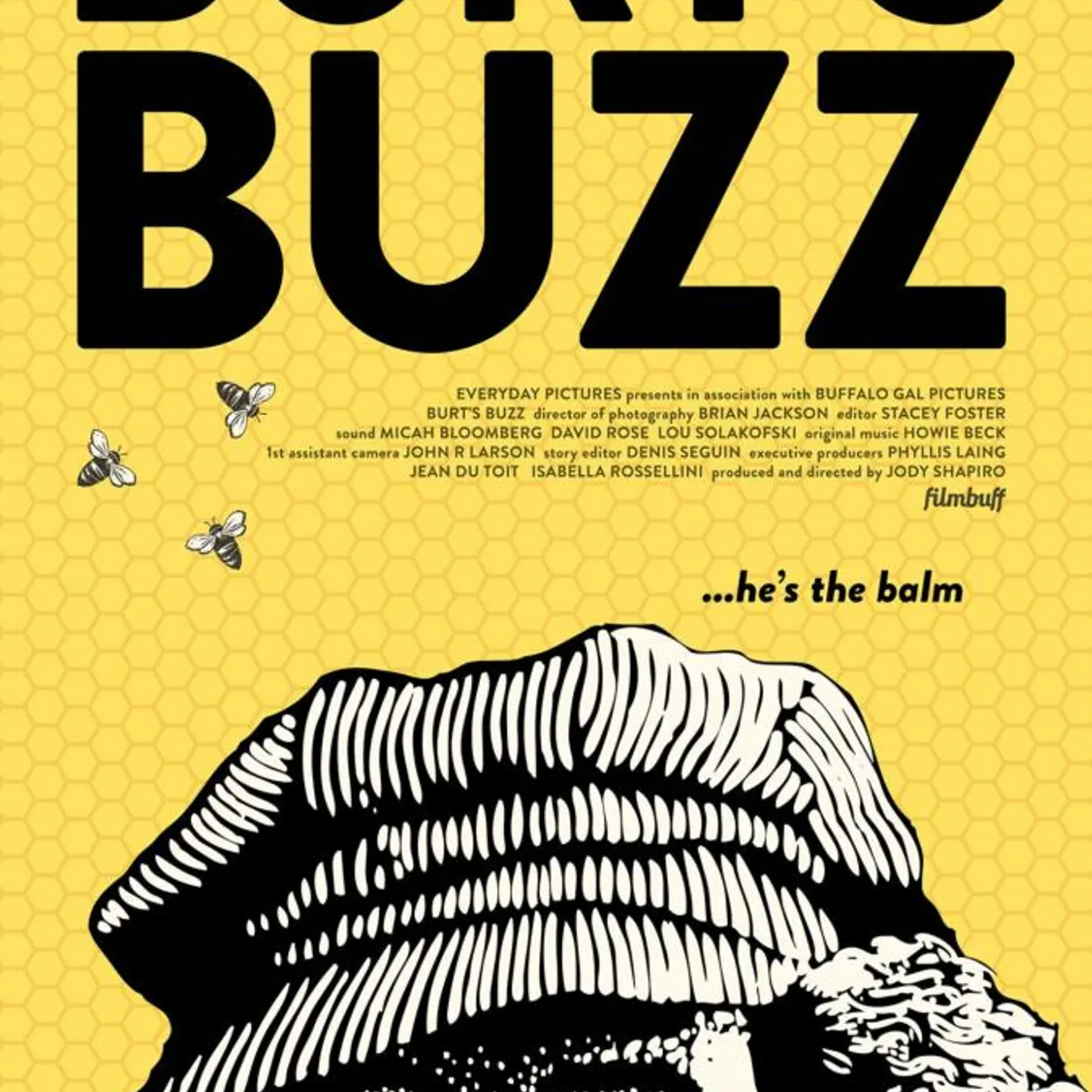 Burt's Buzz poster.