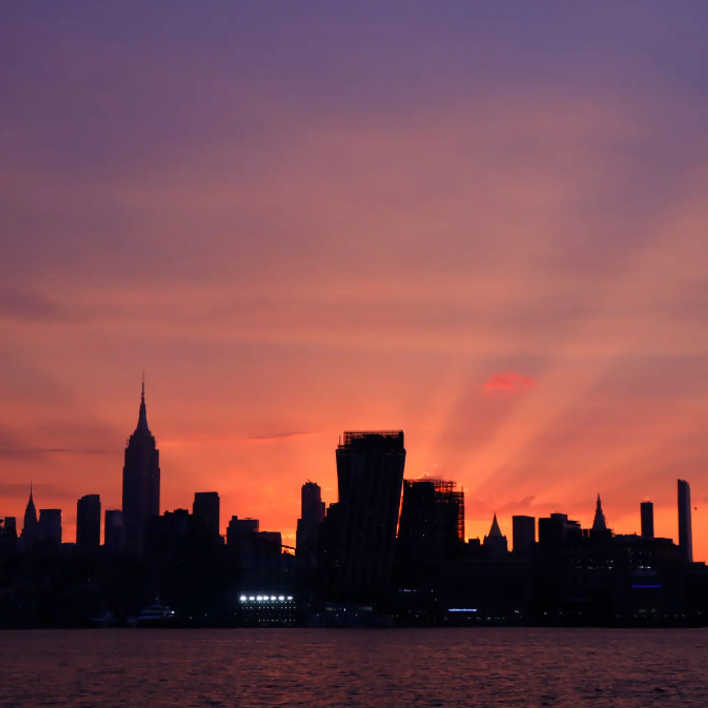 Sunrise in New York City