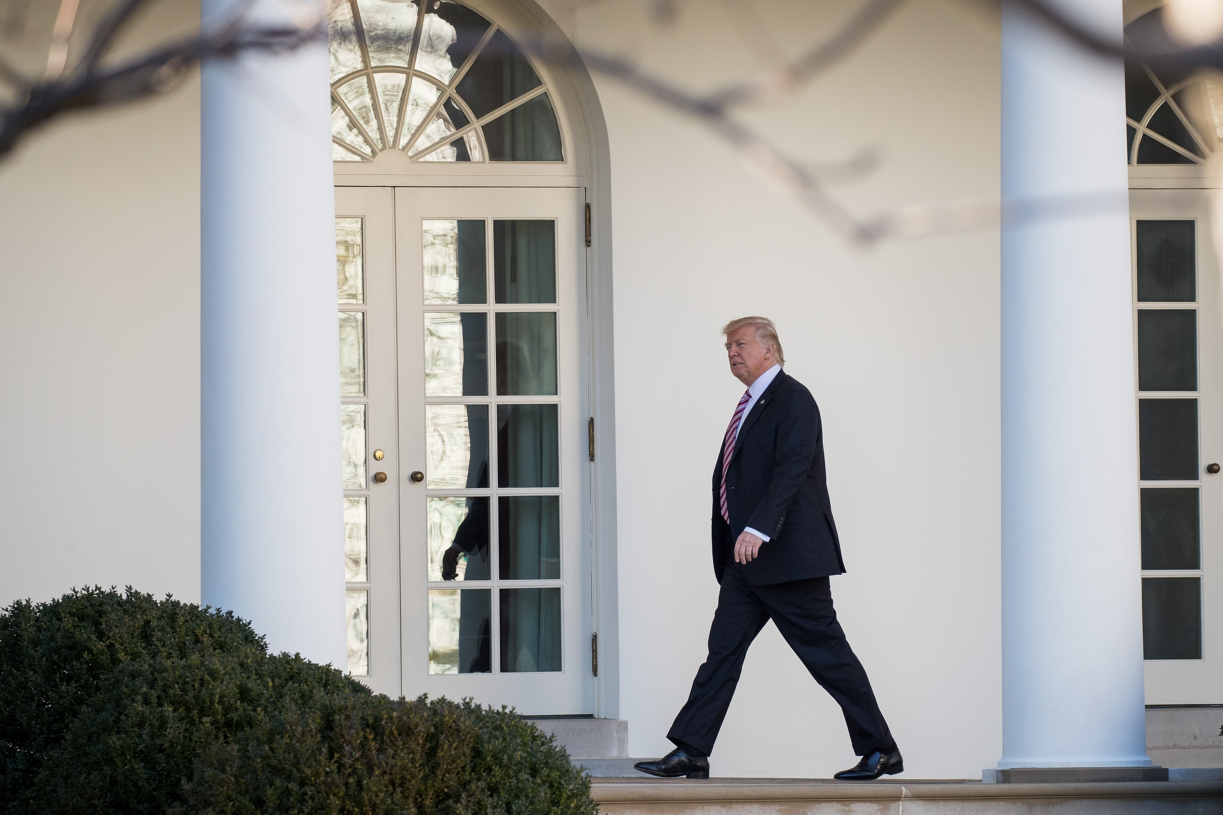 President Trump Returns To The White House