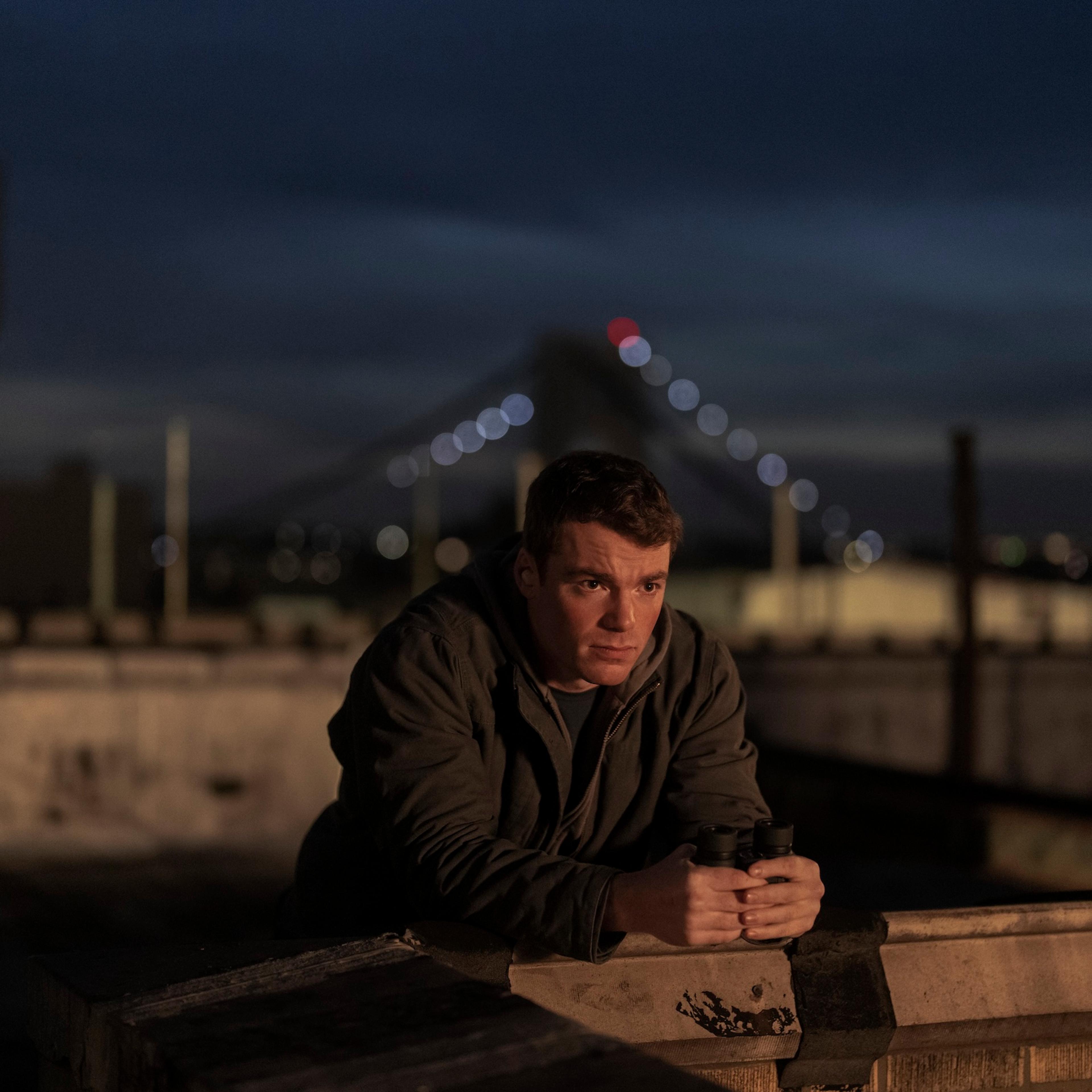 The Night Agent. Gabriel Basso as Peter Sutherland in episode 206 of The Night Agent. Cr. Christopher Saunders/Netflix © 2024