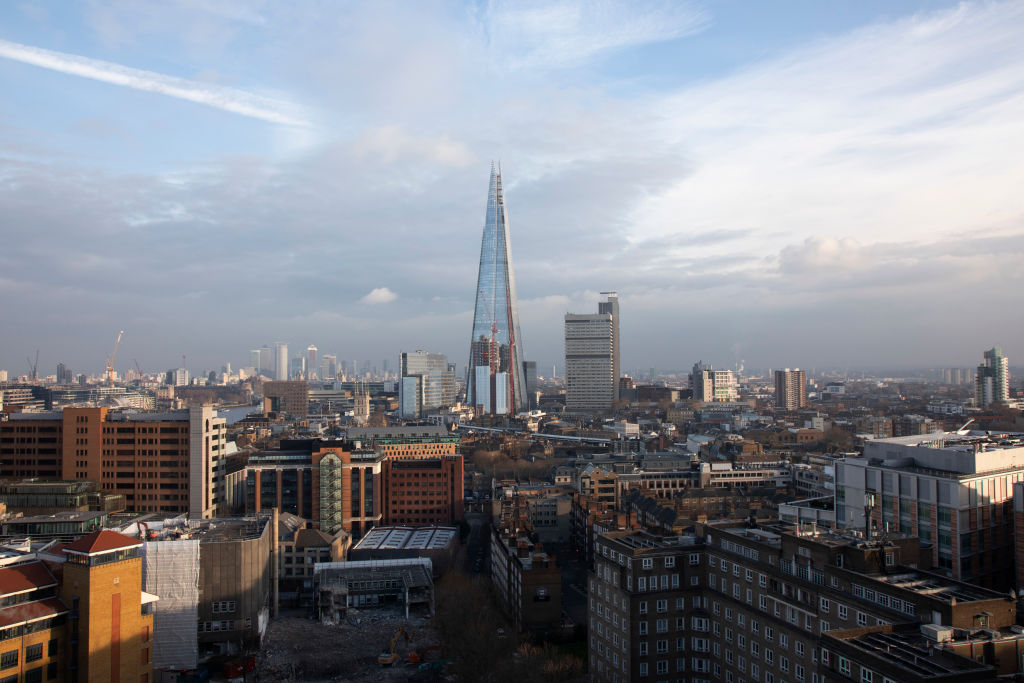 Cityscape Skyline Of The Shard In London