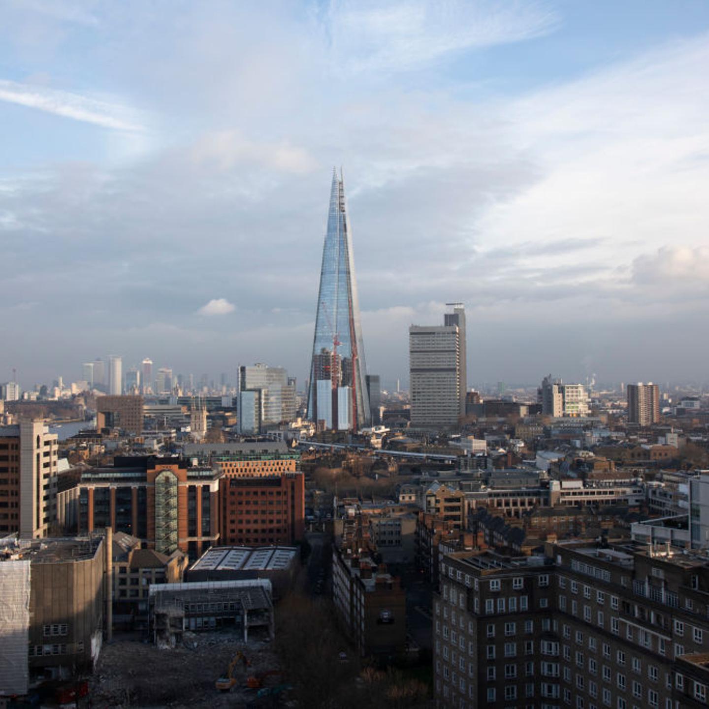 Cityscape Skyline Of The Shard In London