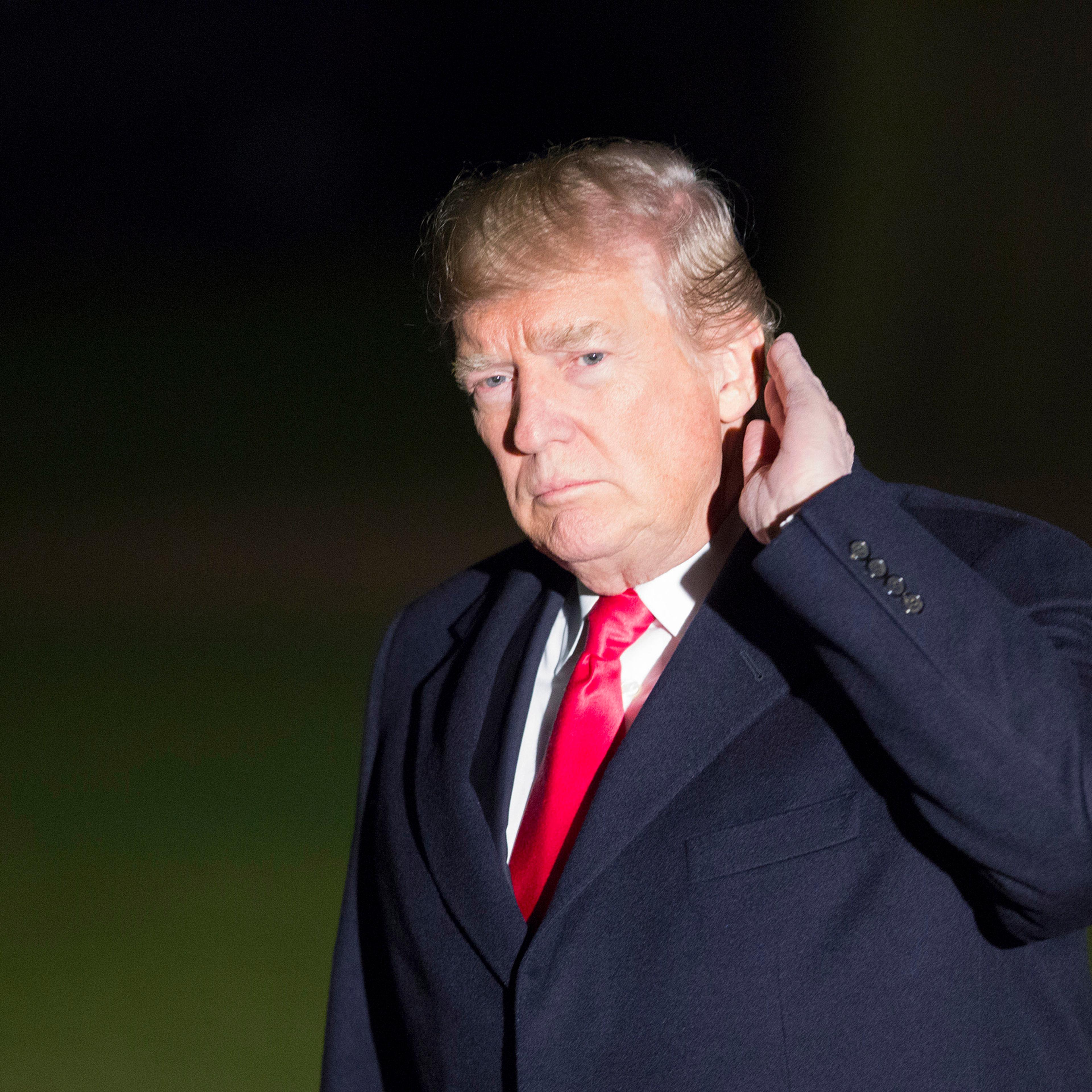President Trump Returns To The White House