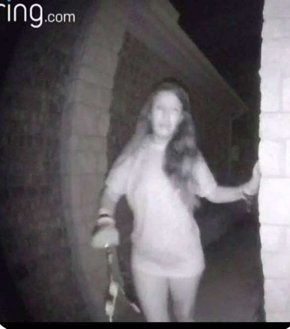 Police were searching for an unidentified woman caught on home surveillance footage.