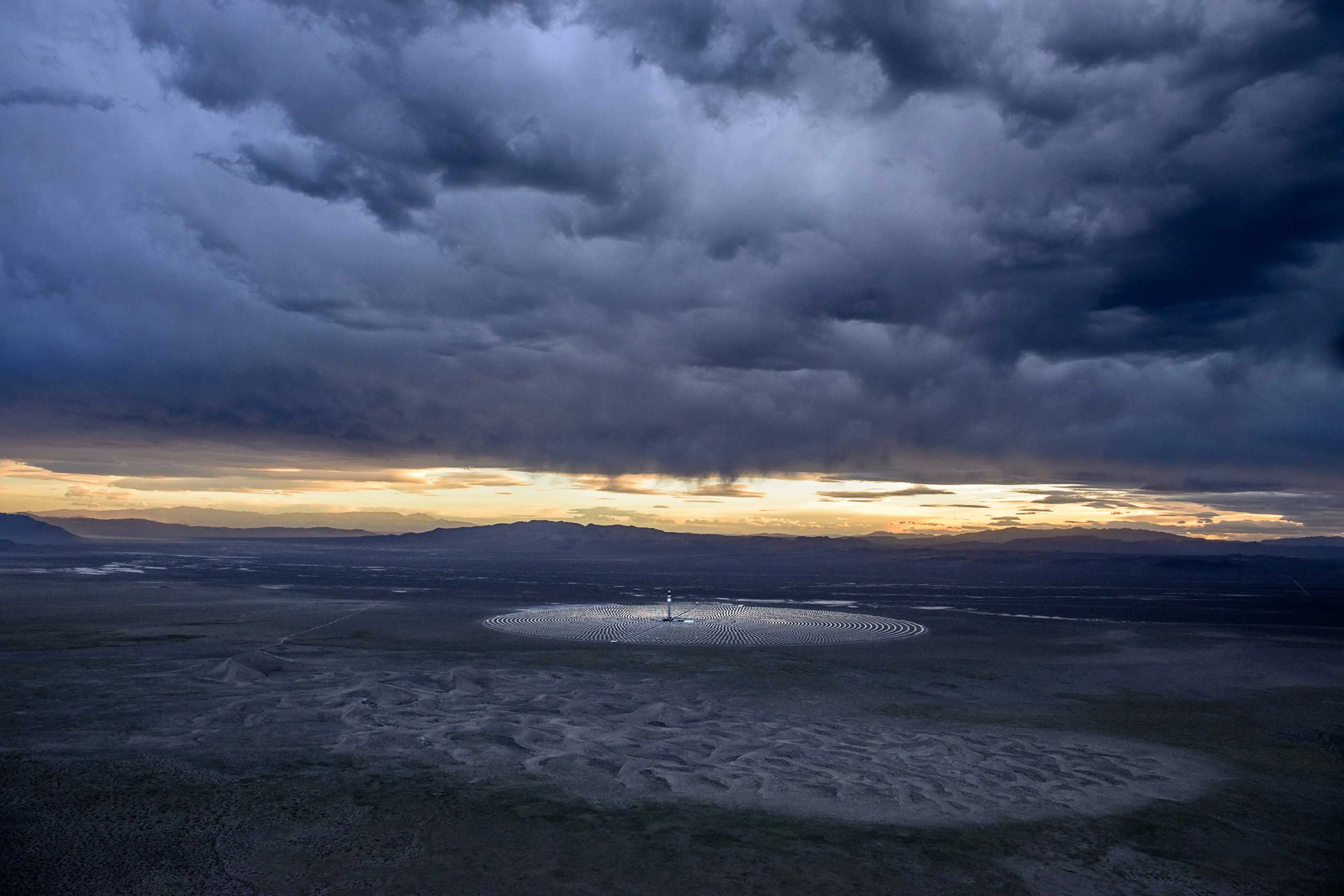 The Crescent Dunes Solar Plant, near Tonopah, Nev.