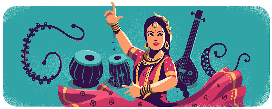 Sitara Devi, a legendary Kathak dancer known as the Nritya Samragini, or Empress of Dance.